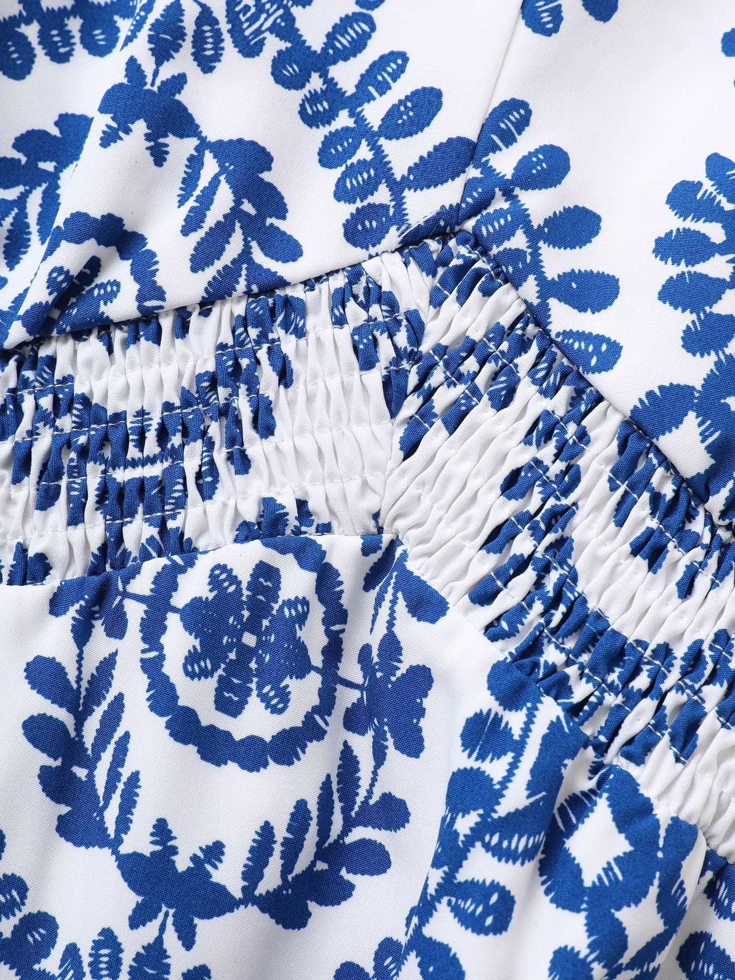 Bandana Print Shirred Split Side Maxi Dress - Image 5