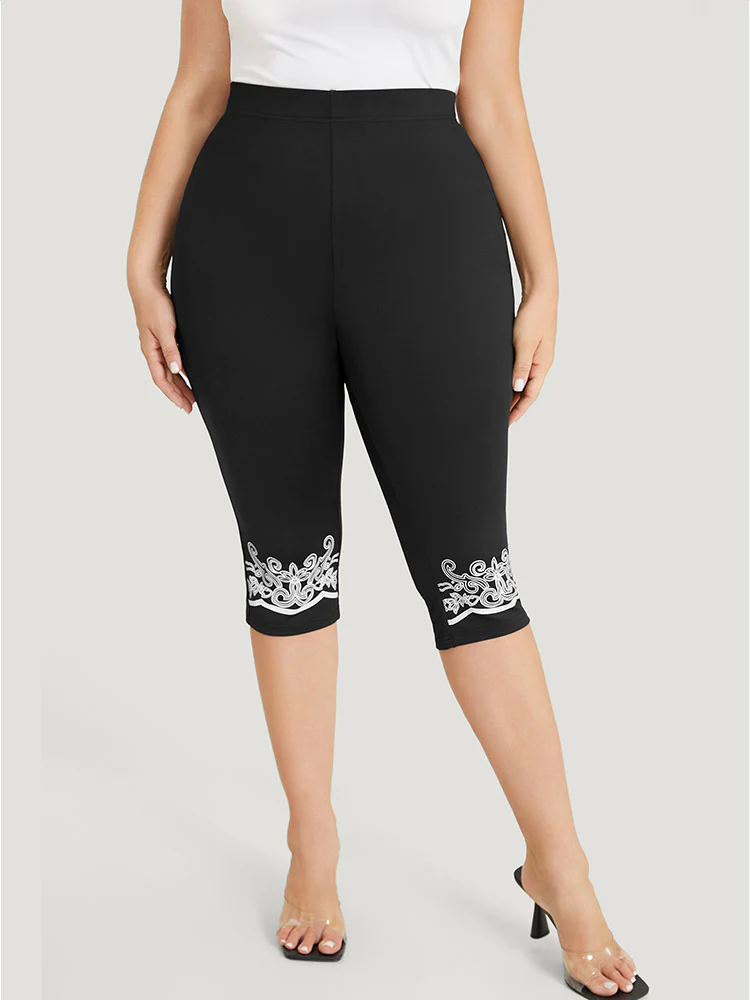 Bandana Print Skinny Knee Leggings - Image 2