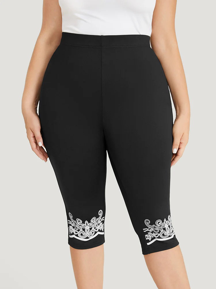 Bandana Print Skinny Knee Leggings - Image 7