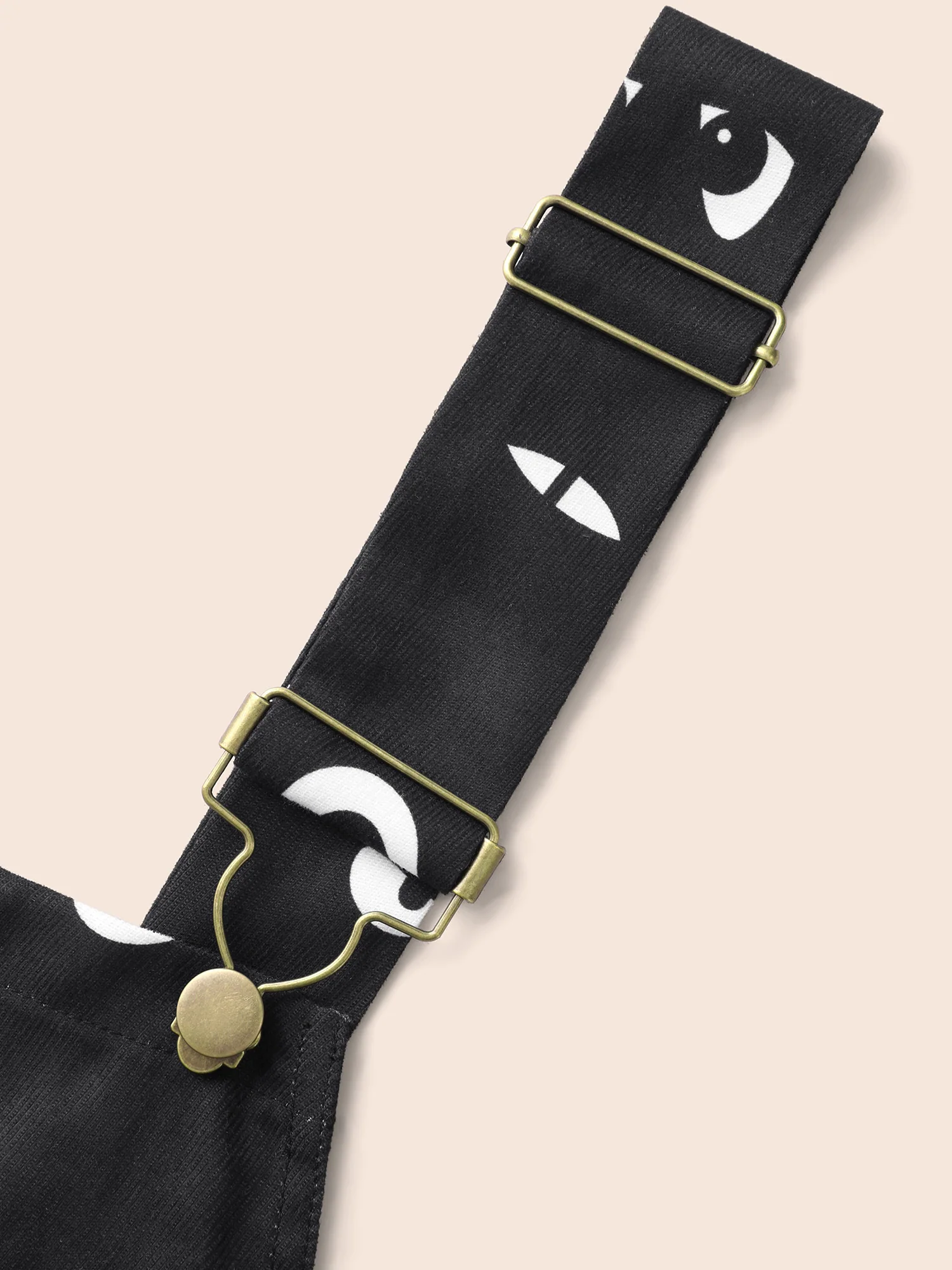 Bat Eyes Overall Straps Skirt Midi Dress - Image 6