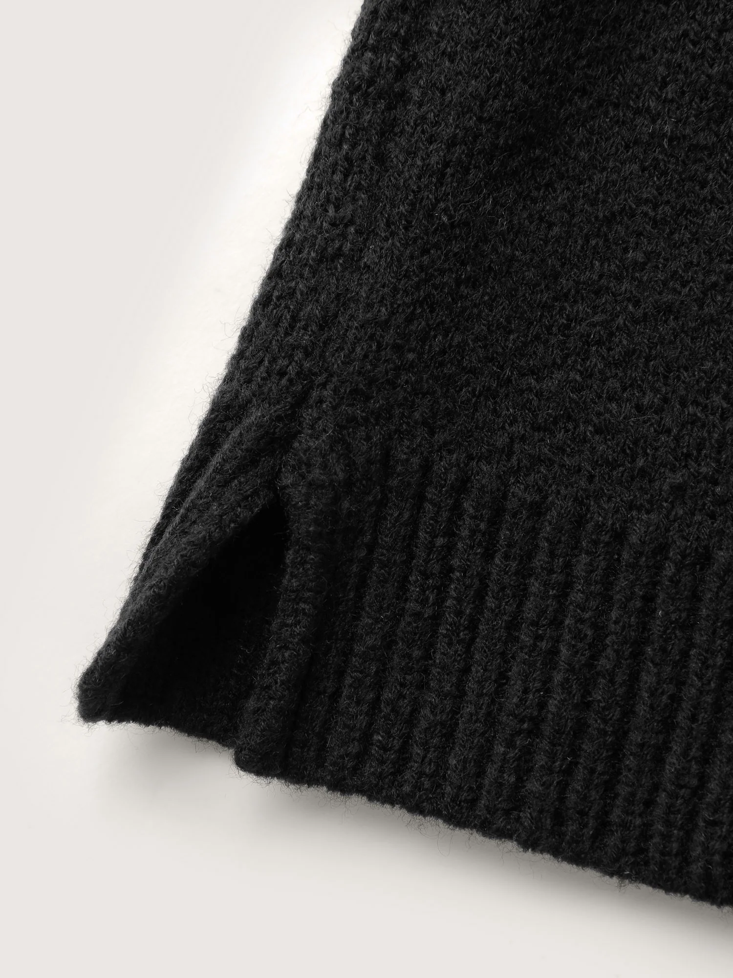 Bat Pattern Ribbed Neck Pullover - Image 5