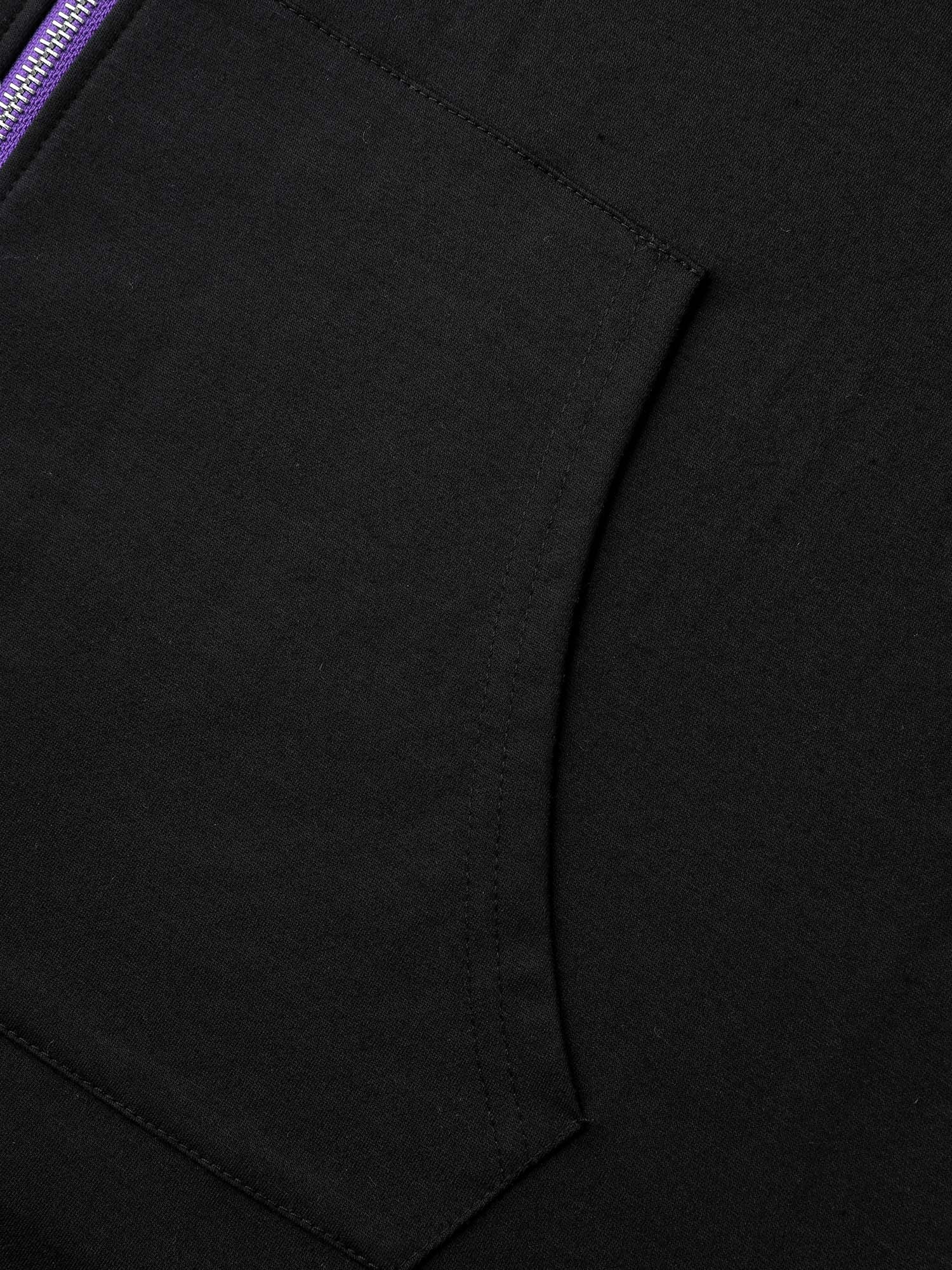 Bat-Shaped Contrast Stretchy Jacket - Image 7