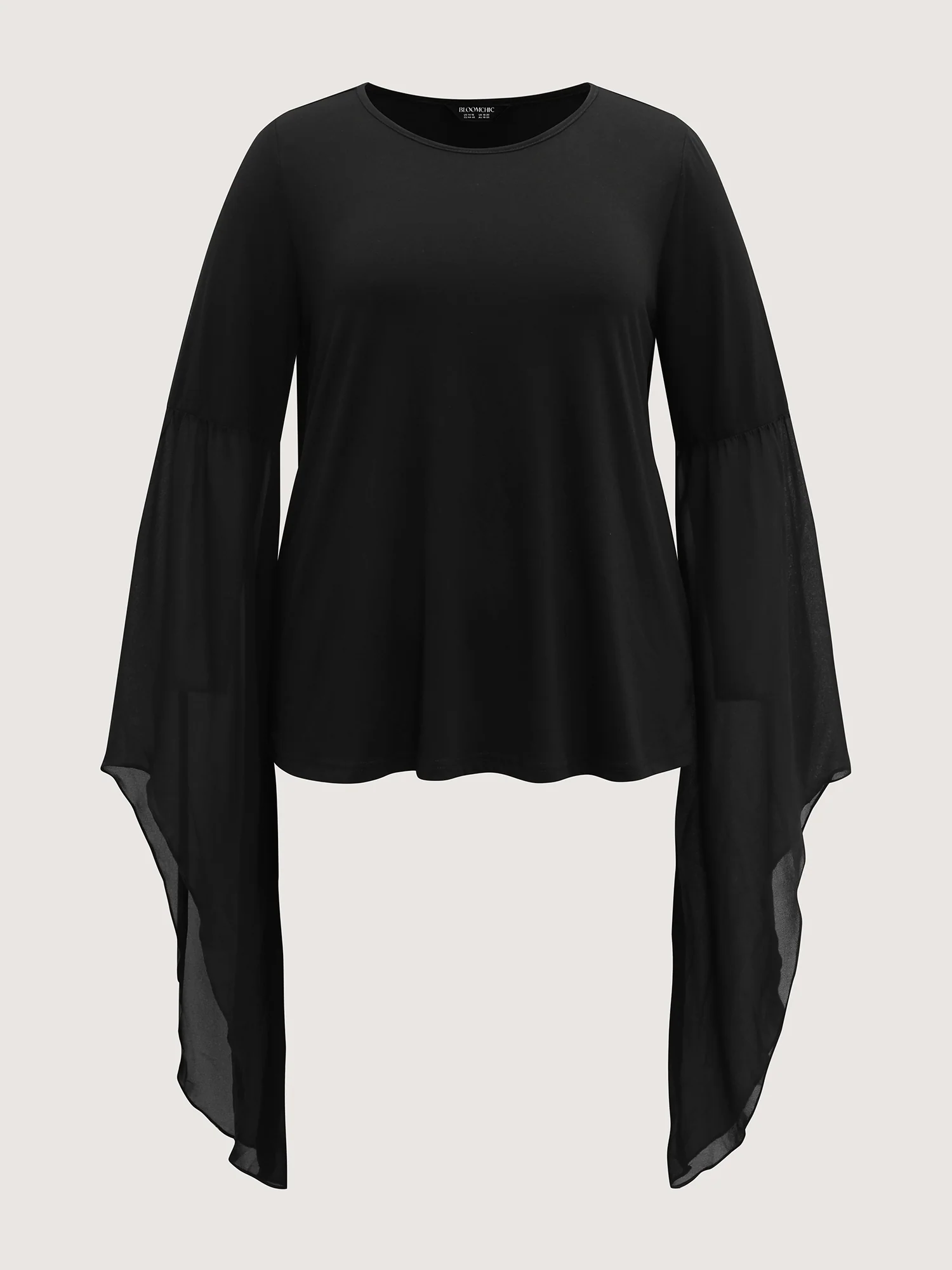 Bat Wings Round Sleeve Relaxed Fit Top - Image 7