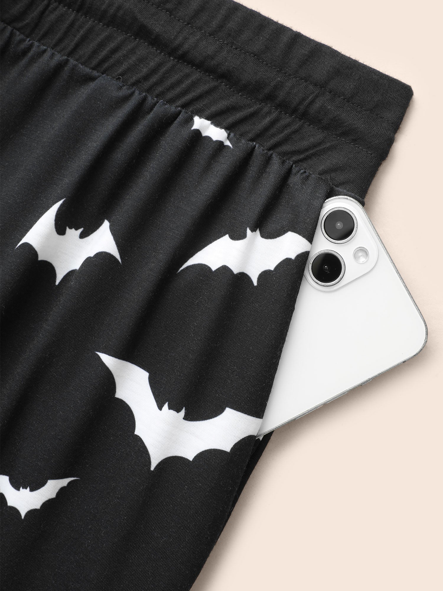 Batty Knit Printed Wide Leg Lounge Bottoms - Image 6