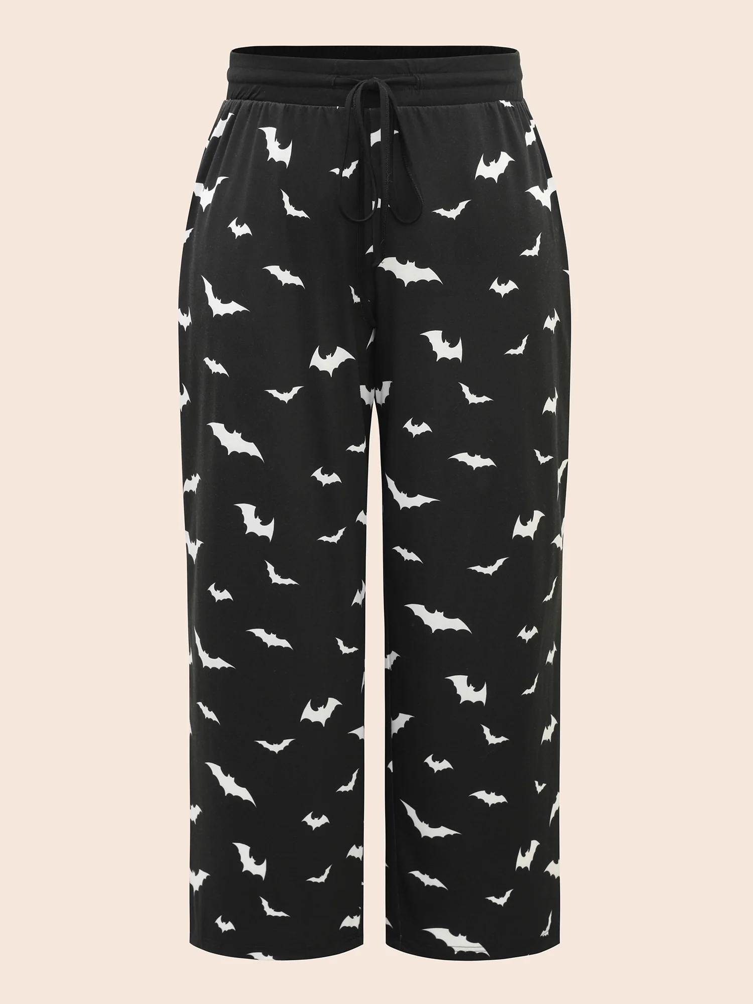 Batty Knit Printed Wide Leg Lounge Bottoms - Image 7