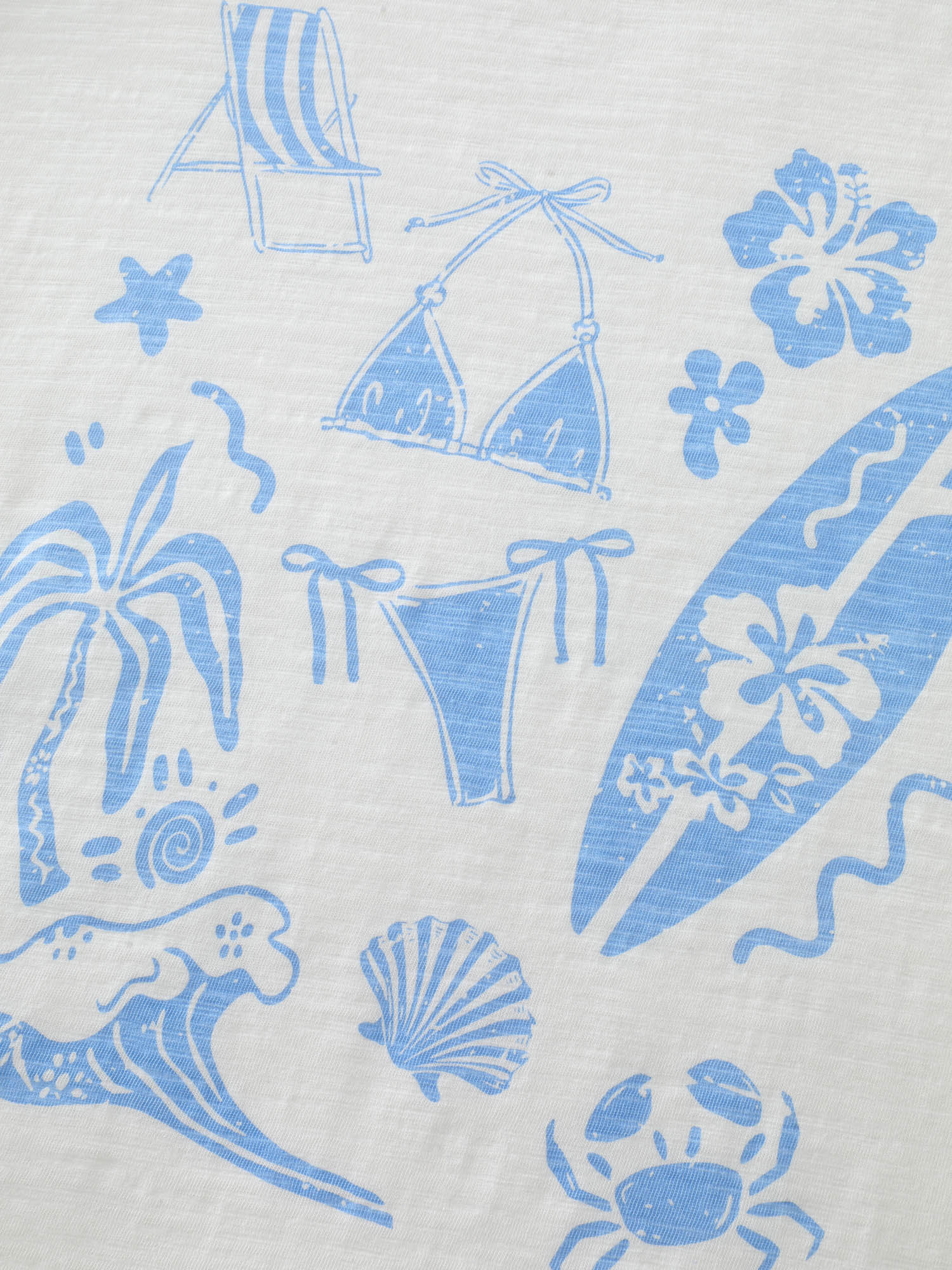 Beach Vibes Round Neck Plain T-Shirt - Image 6