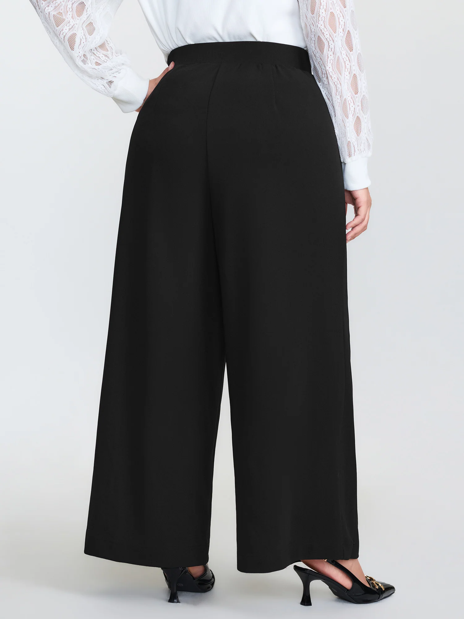 Bead Detail Pockets Pull-On Pants - Image 5