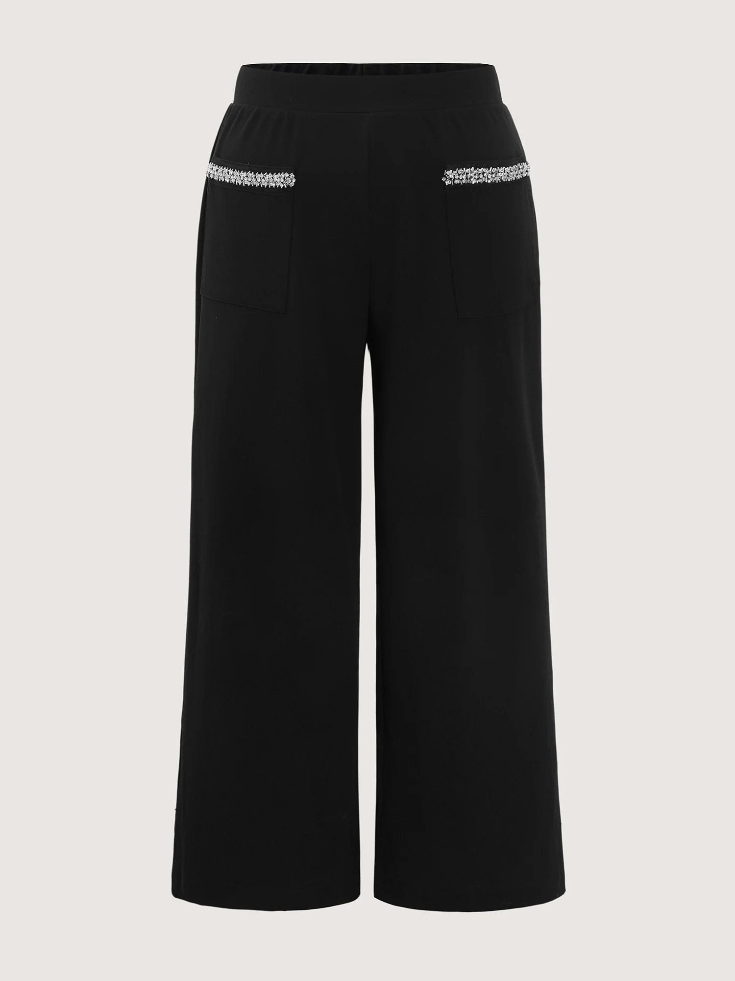 Bead Detail Pockets Pull-On Pants - Image 7