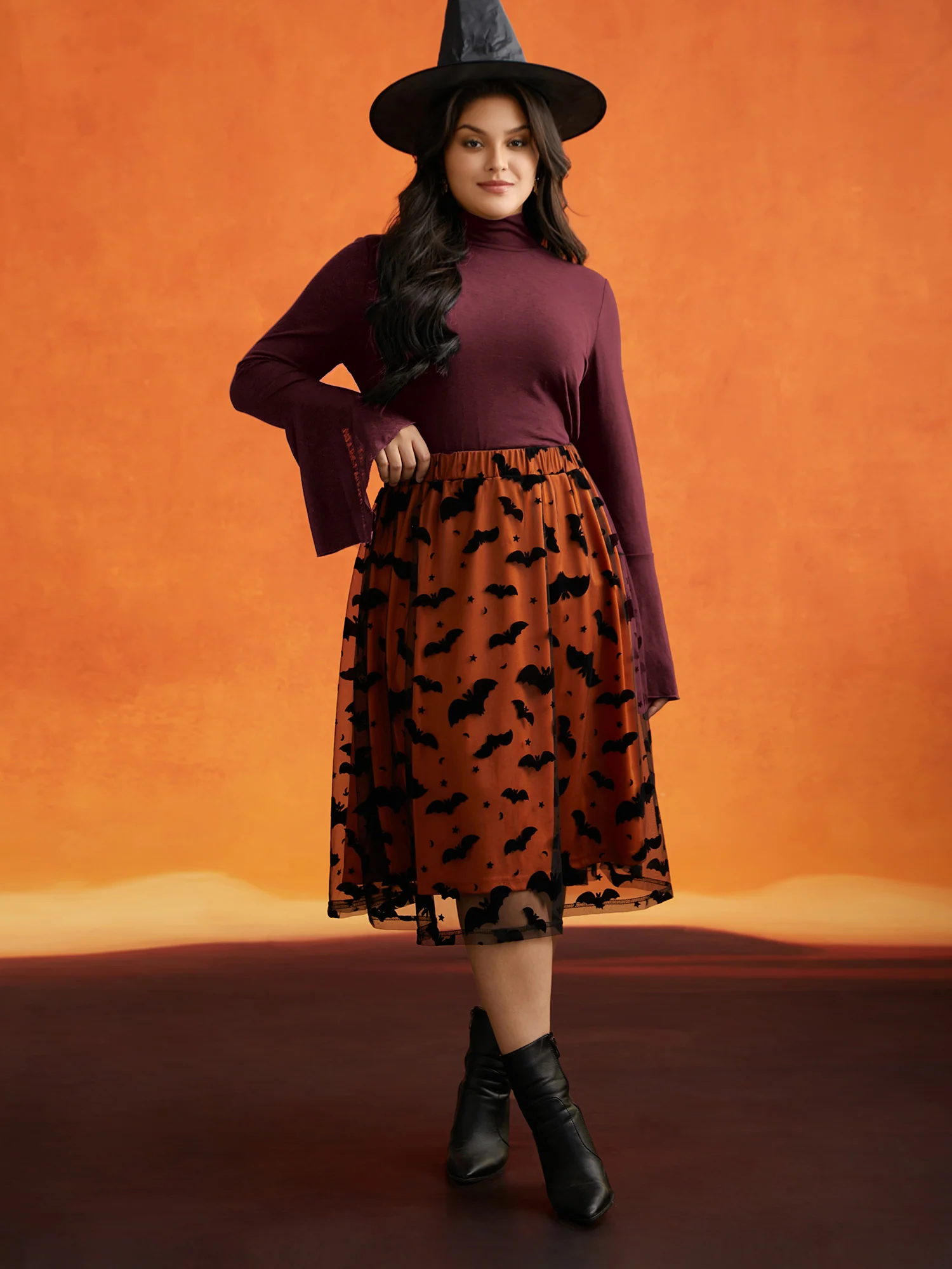 Bell Sleeves Turtleneck T-shirt - Image 12