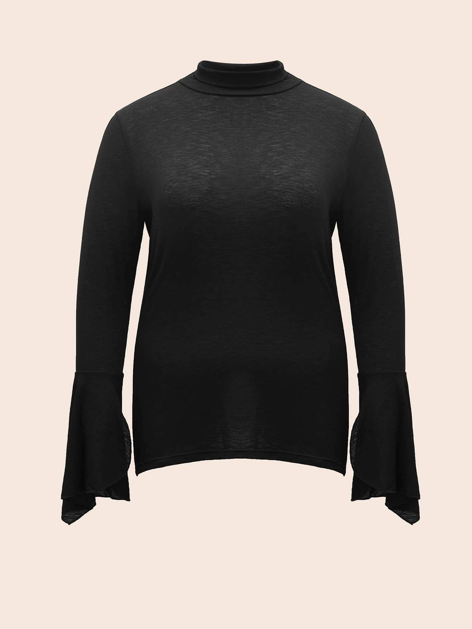 Bell Sleeves Turtleneck T-shirt - Image 9