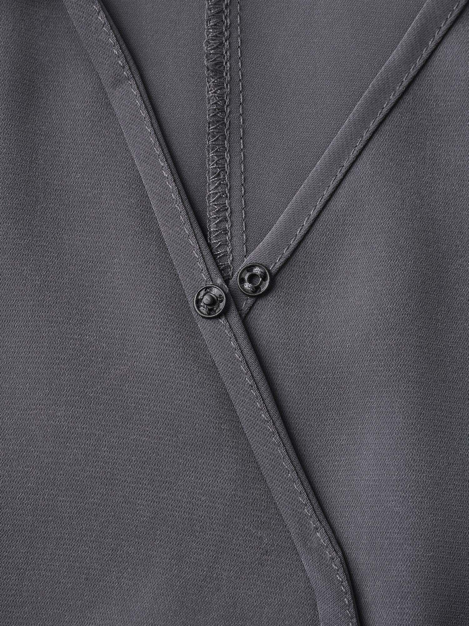 Belt Knotted-Front Waist-Cinching Midi Dress - Image 6