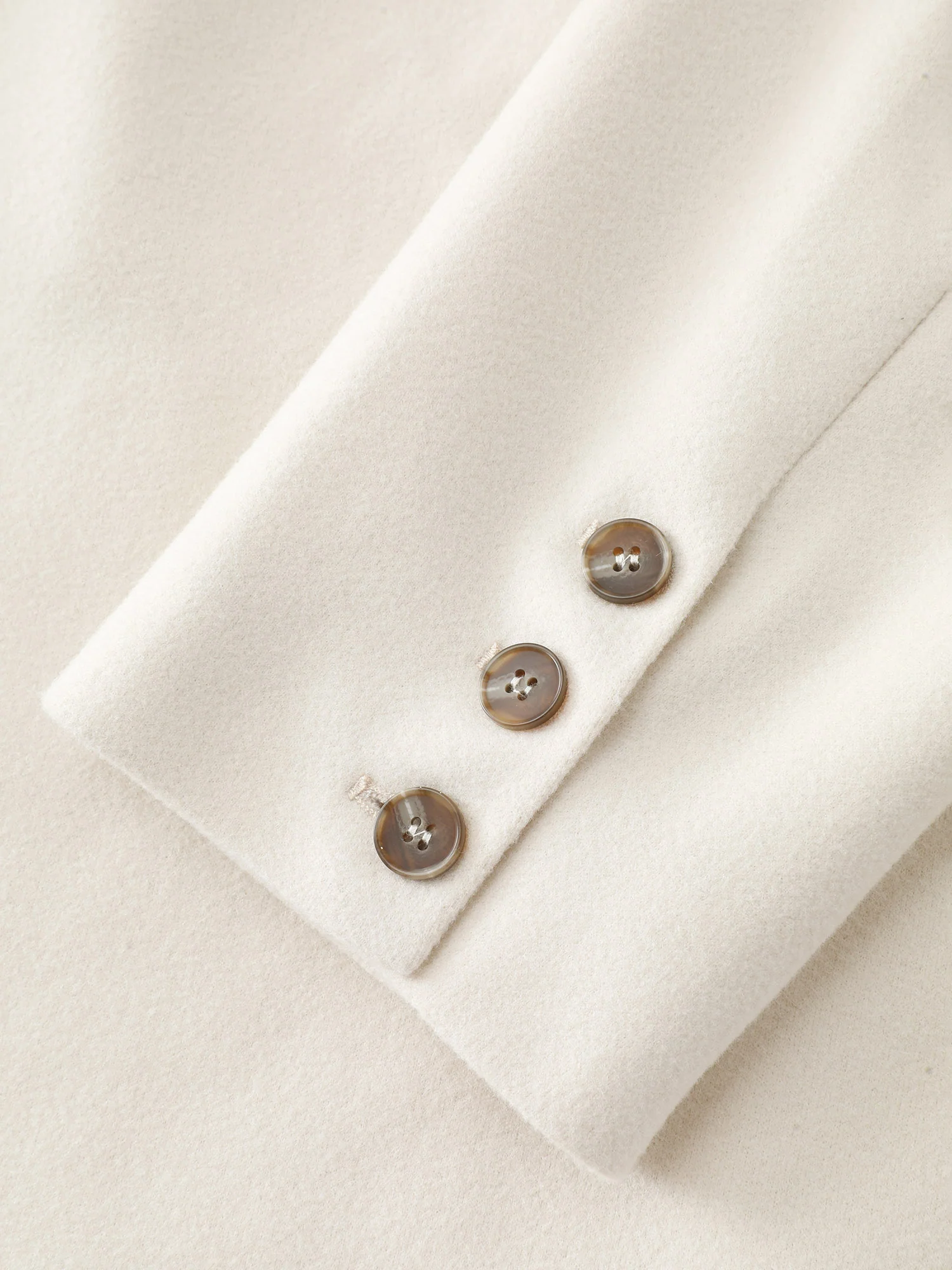 Belted Lapel Collar Double Button Coat - Image 6