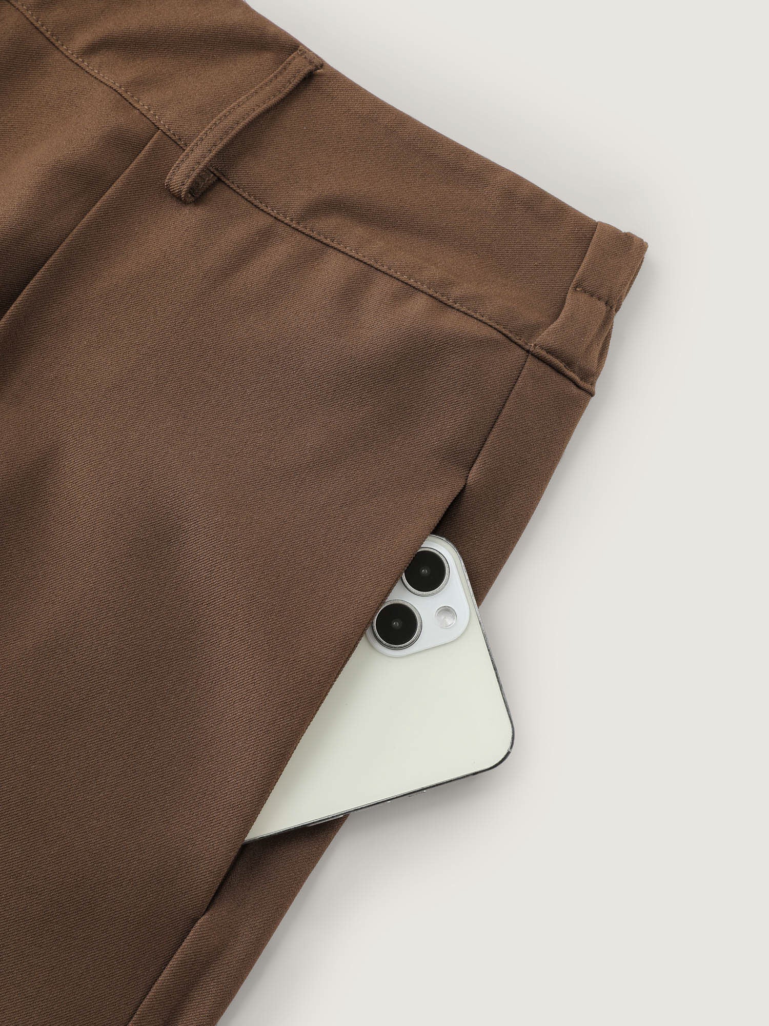 Belted Side Pleated Adjustable Pants - Image 7