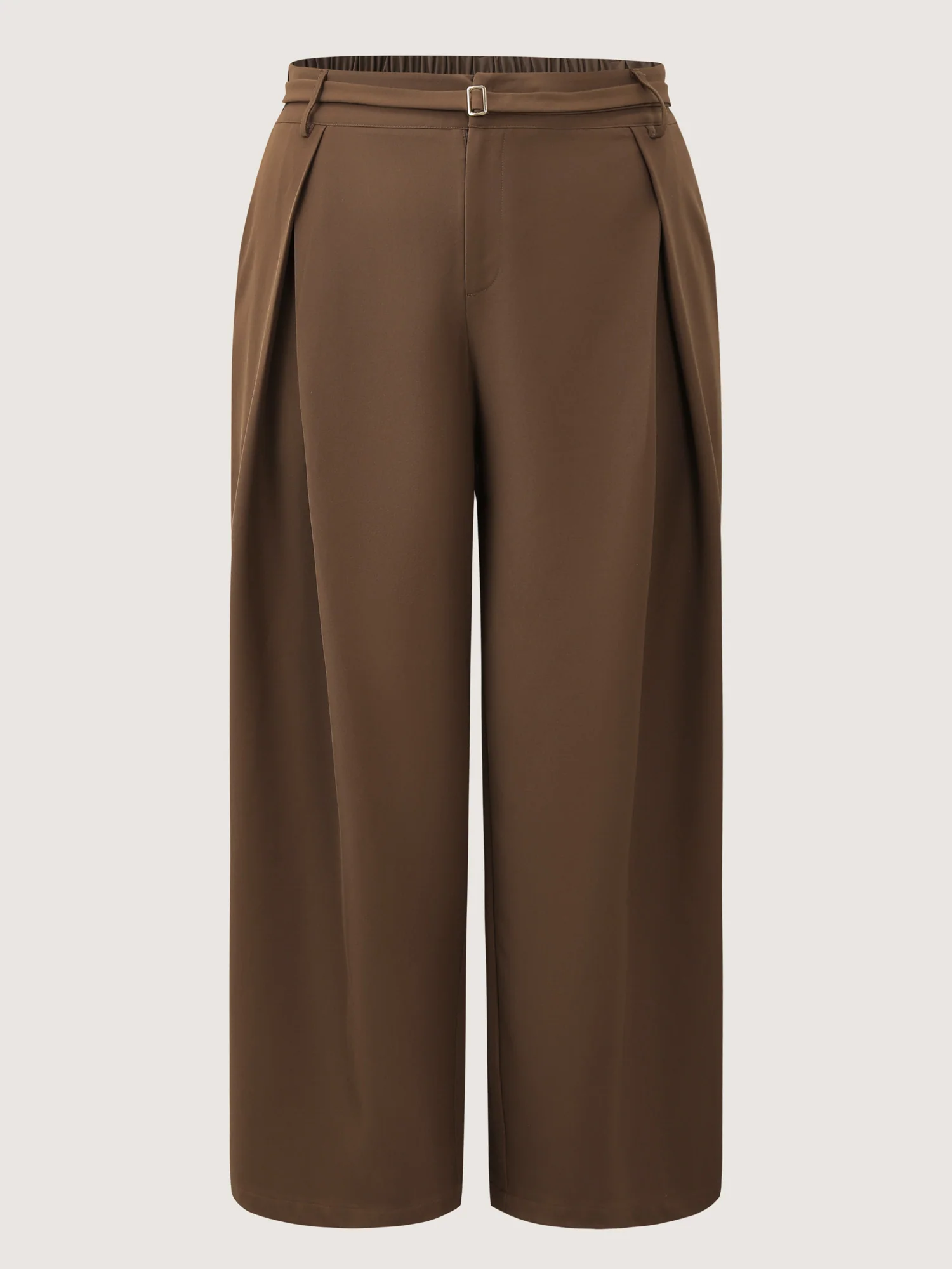 Belted Side Pleated Adjustable Pants - Image 8