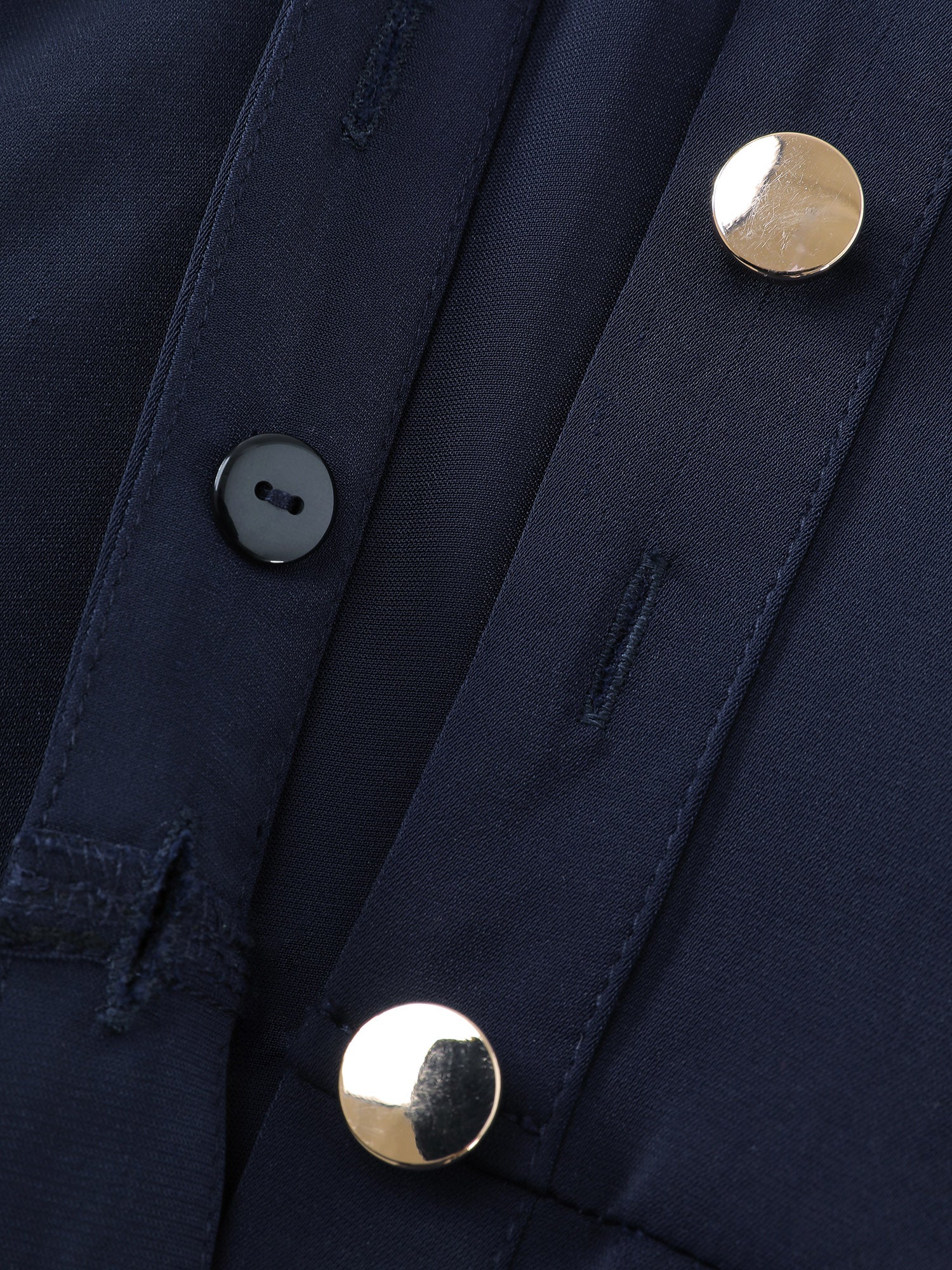 Belted Waist Solid Midi Shirt Dress - Image 6