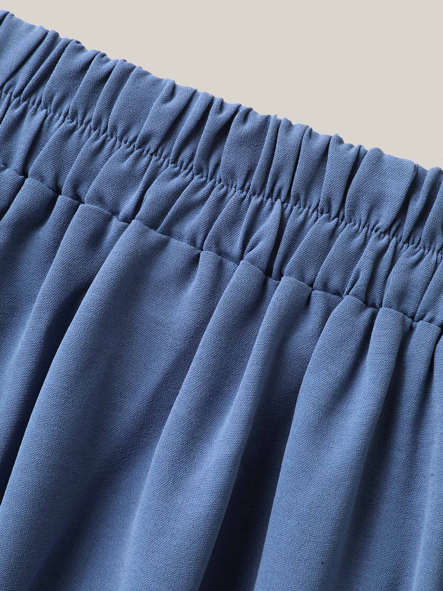 Belted Wrap Detail Wide-Leg Pants - Image 7