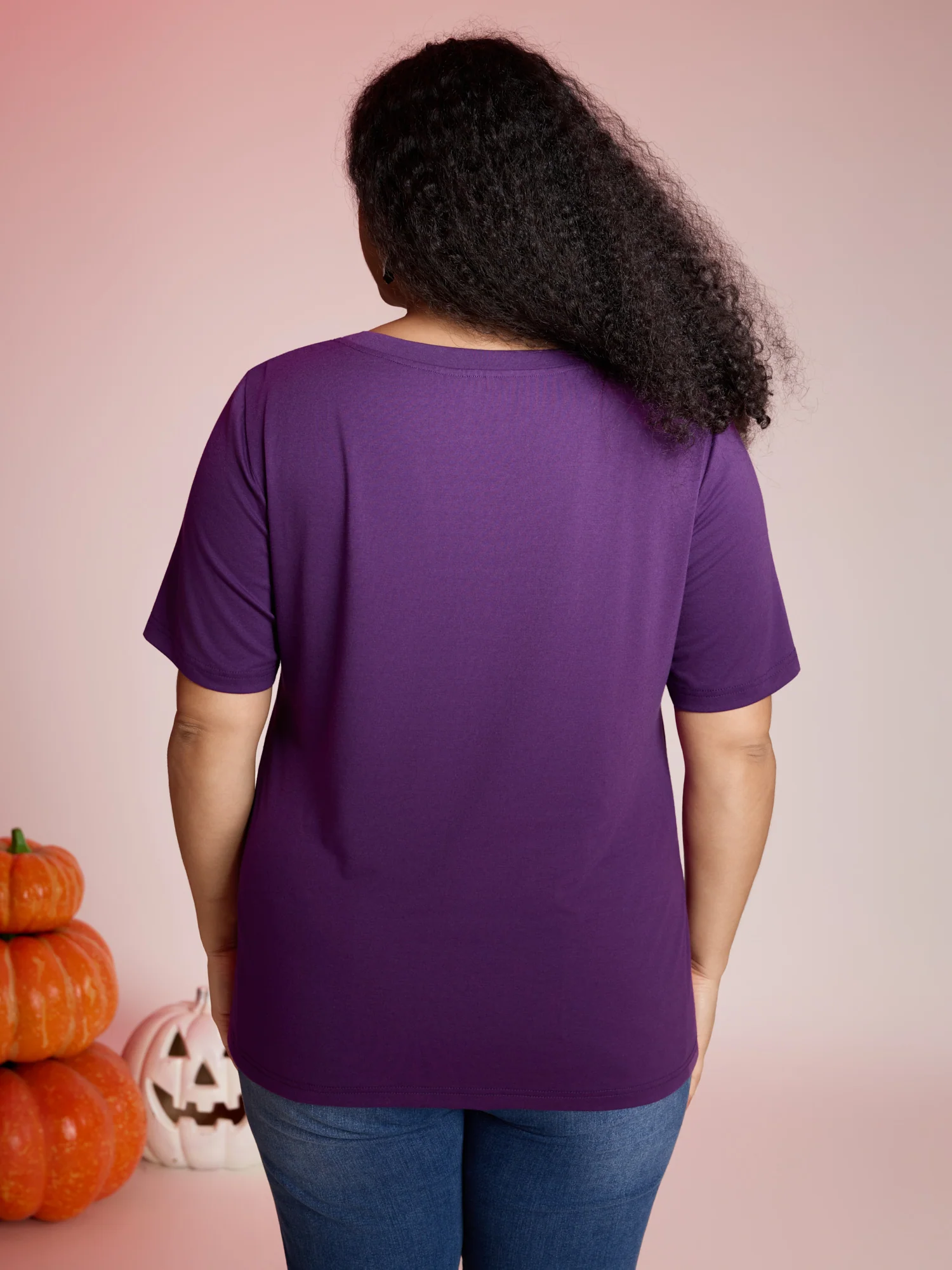 Bewitched Cat Printed Crew Neck T-shirt - Image 4