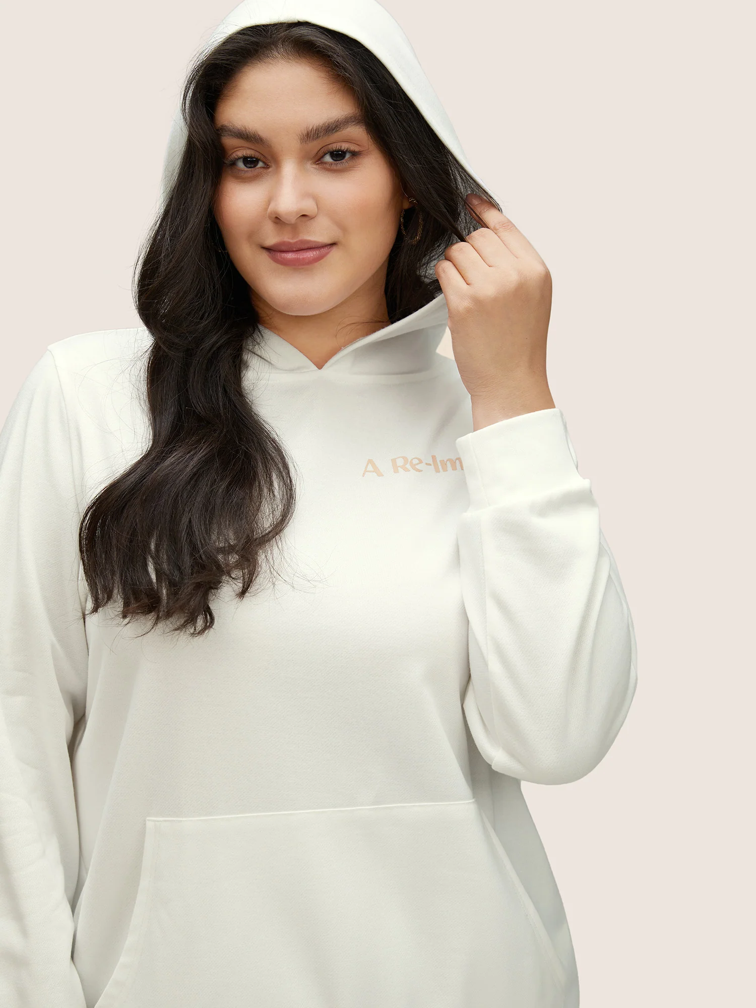 BLOOMCHIC Positive Slogans Graphic Hooded Sweatshirt - Image 4