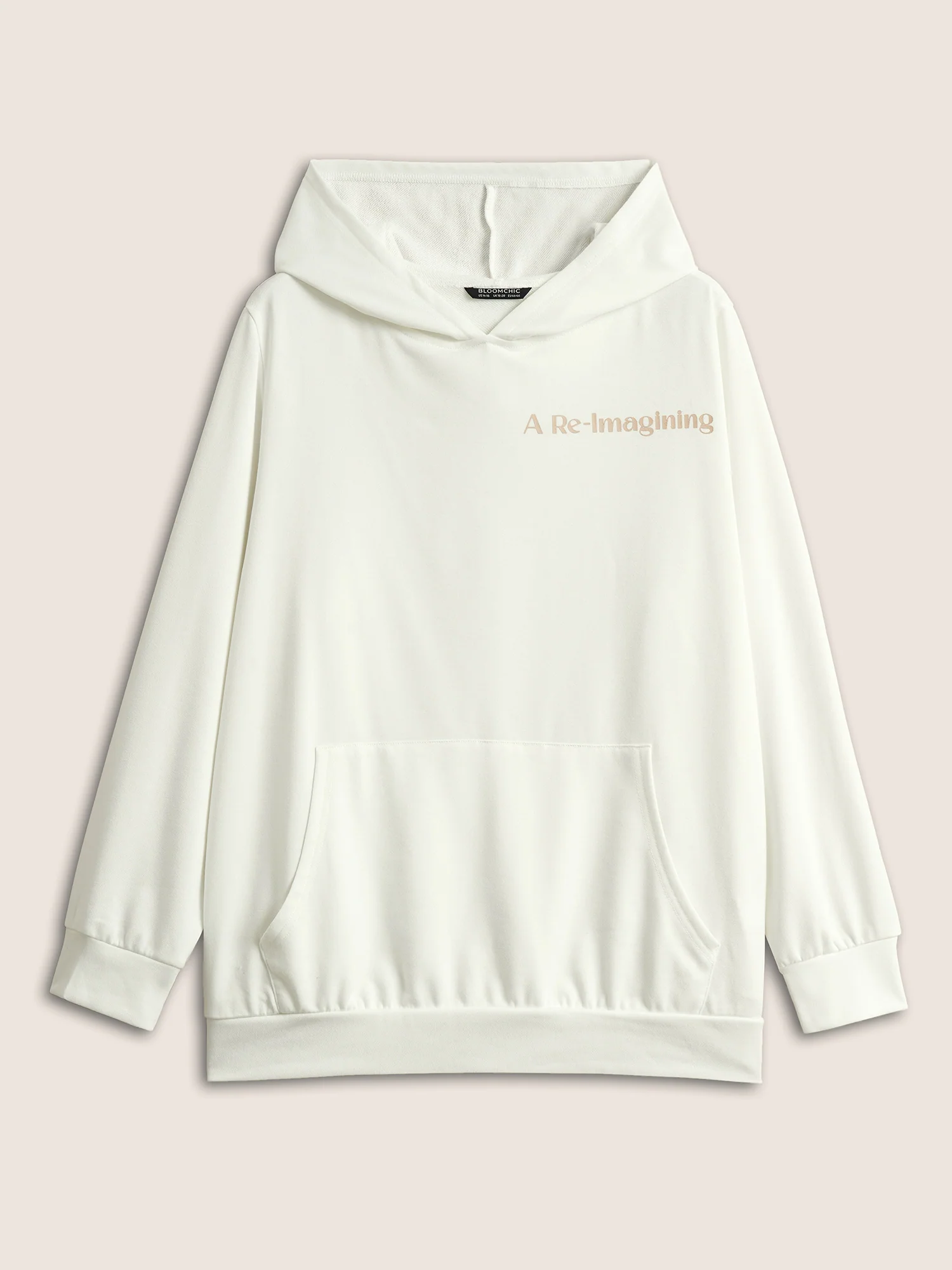BLOOMCHIC Positive Slogans Graphic Hooded Sweatshirt - Image 6