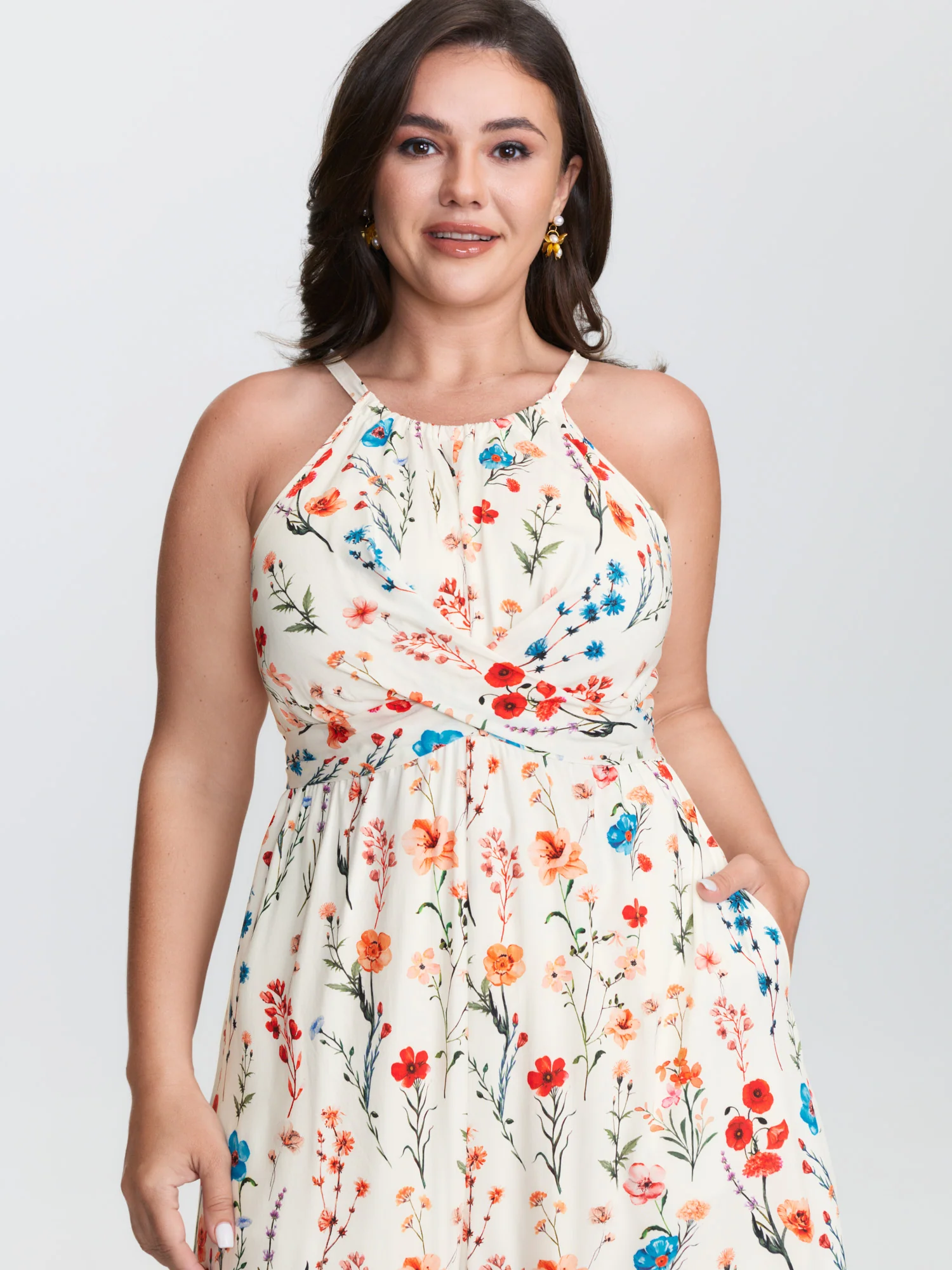 Blooming Florals Waist-Tie Jumpsuit - Image 2