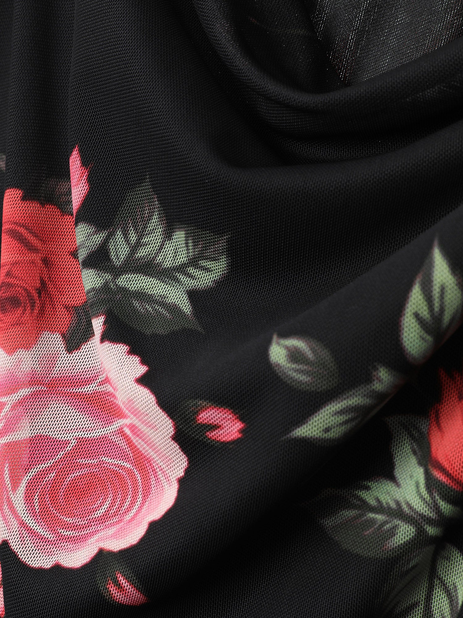 Blooming Rose Cold-Shoulder Maxi Dress - Image 5