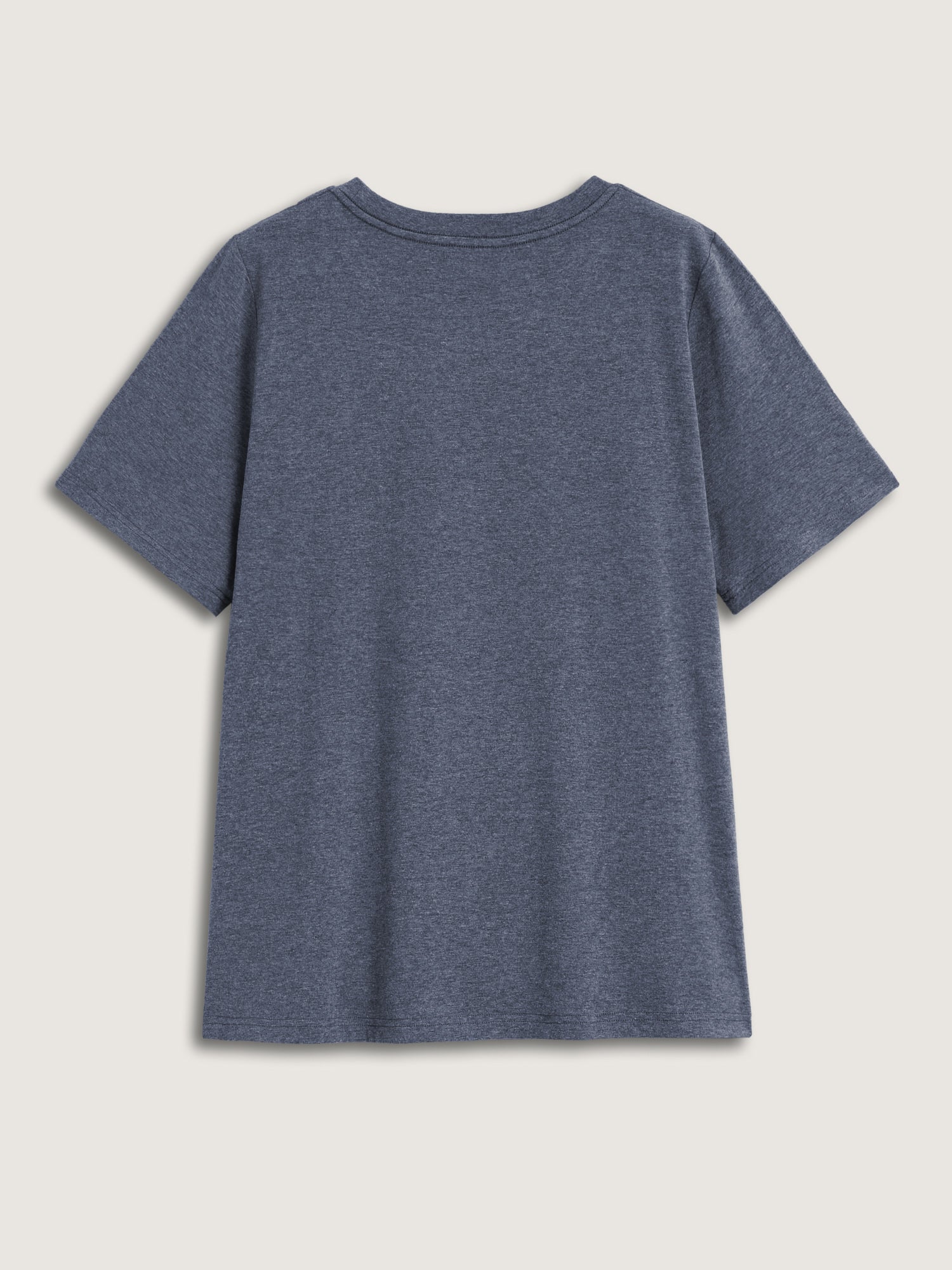Blue and Red Heart Crew Neck T-Shirt - Image 3