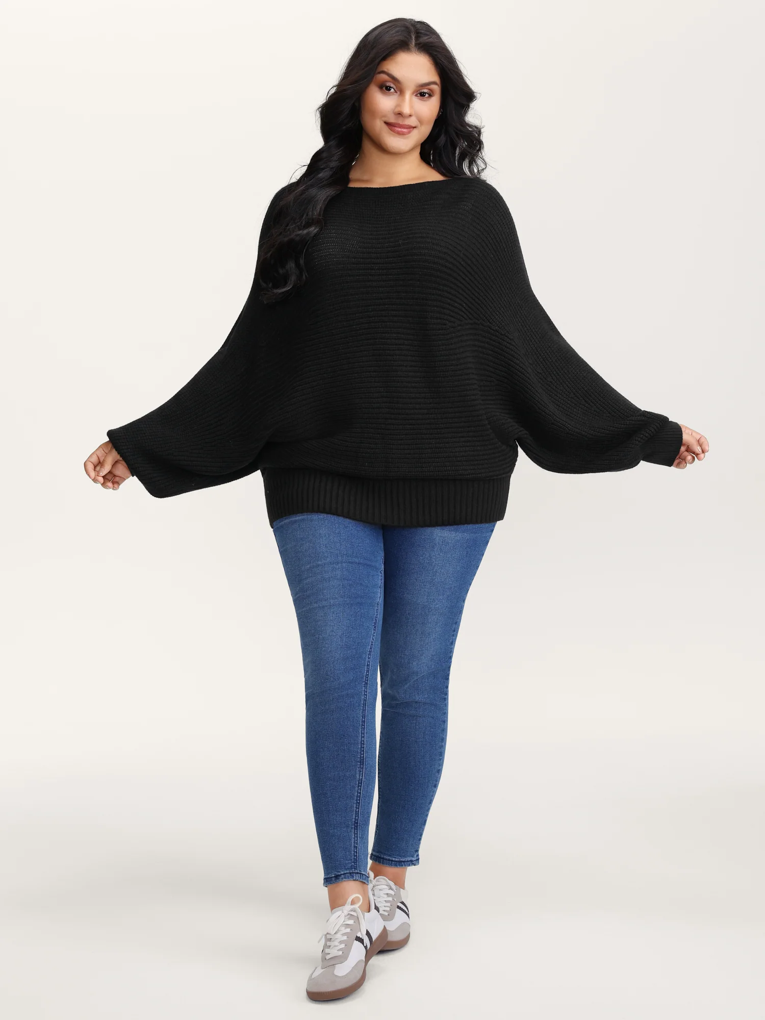 Boat Neckline Tissue Textured Pullover - Image 3