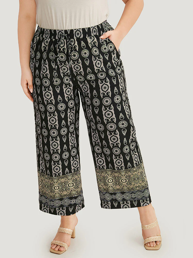 Boho Print Straight leg Pants - Image 2