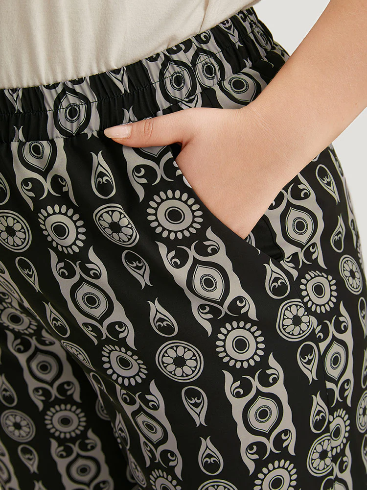 Boho Print Straight leg Pants - Image 6