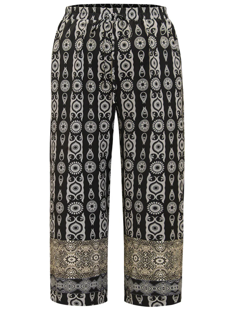 Boho Print Straight leg Pants - Image 8