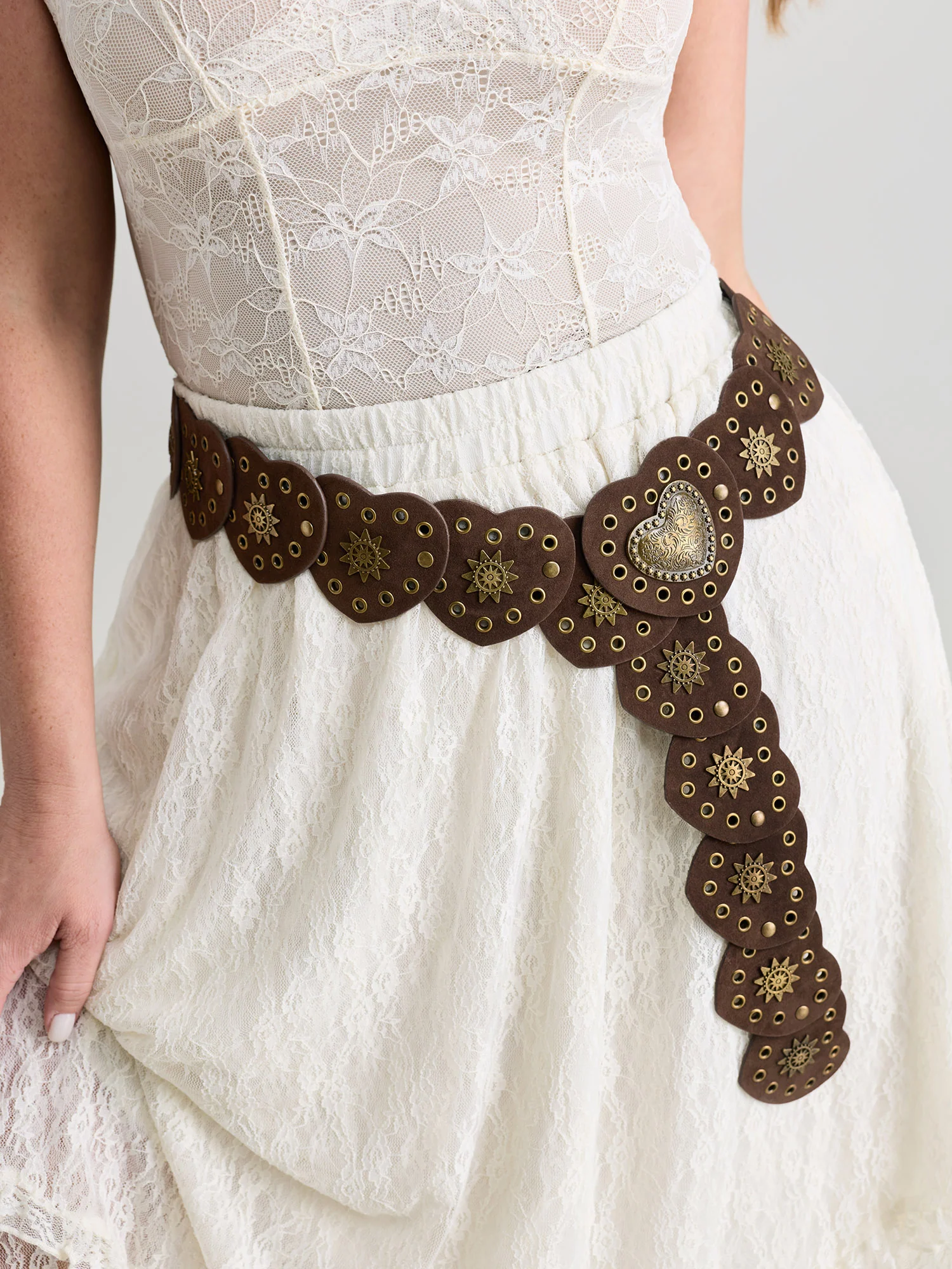 Boho Chunky Hearts Extended Belt - Image 2