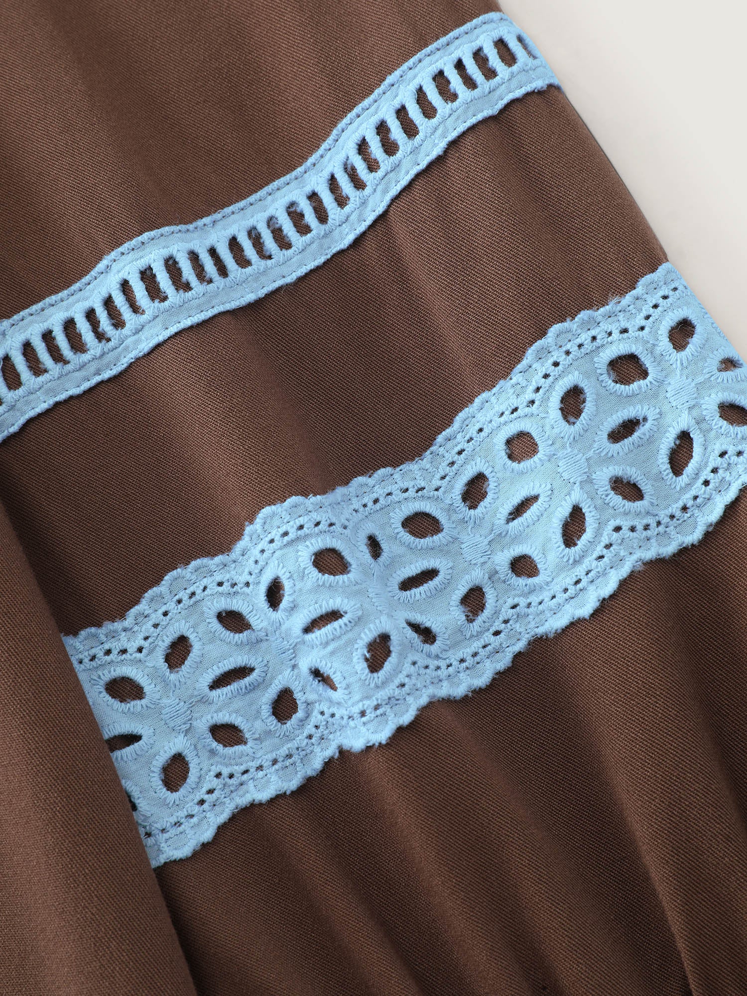 Boho Embroidered Neck-Tie Midi Dress - Image 7