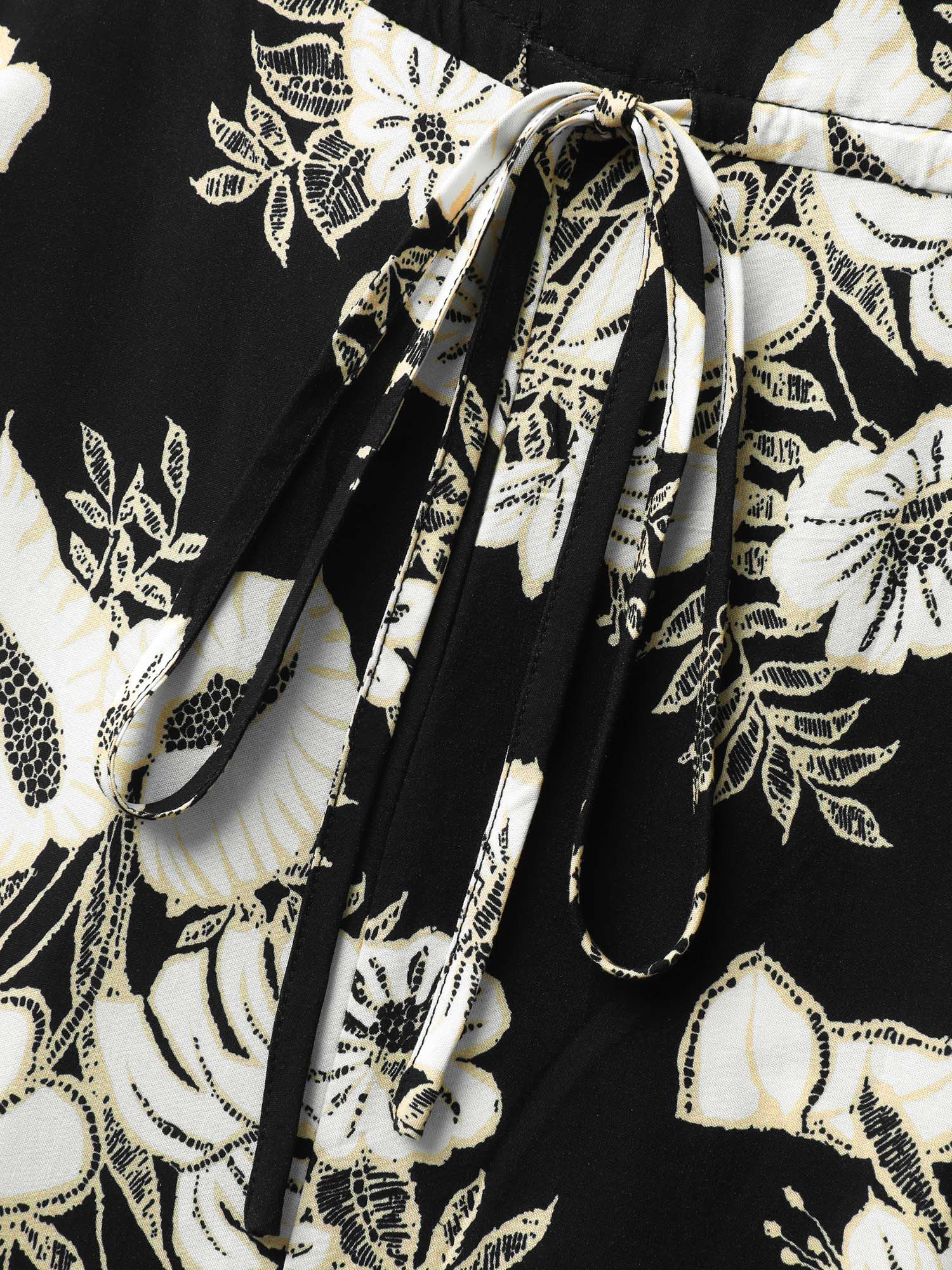 Boho Floral Cami Pockets Jumpsuit - Image 5