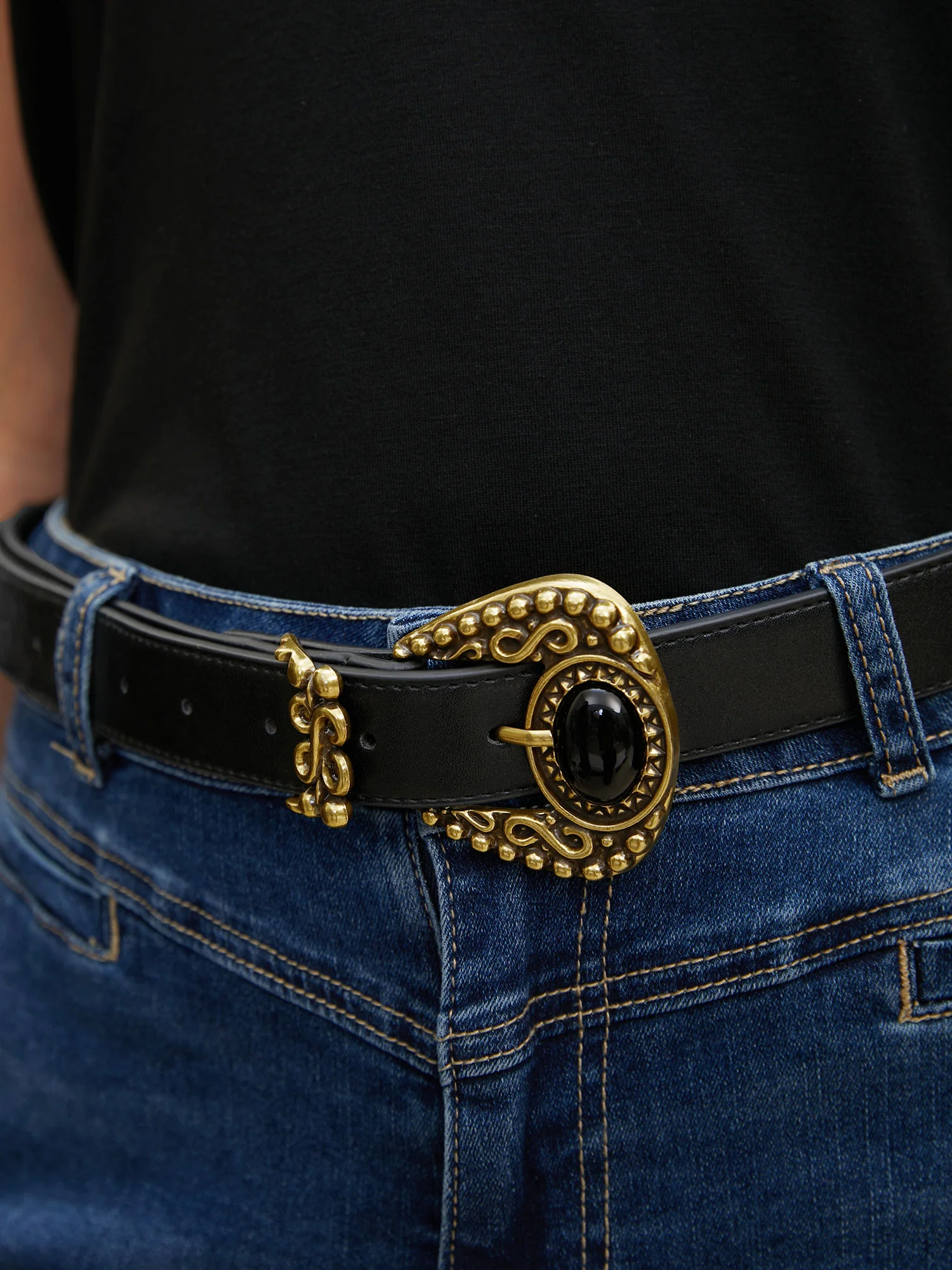 Boho Geometric Buckle Vntage Style Belt - Image 4