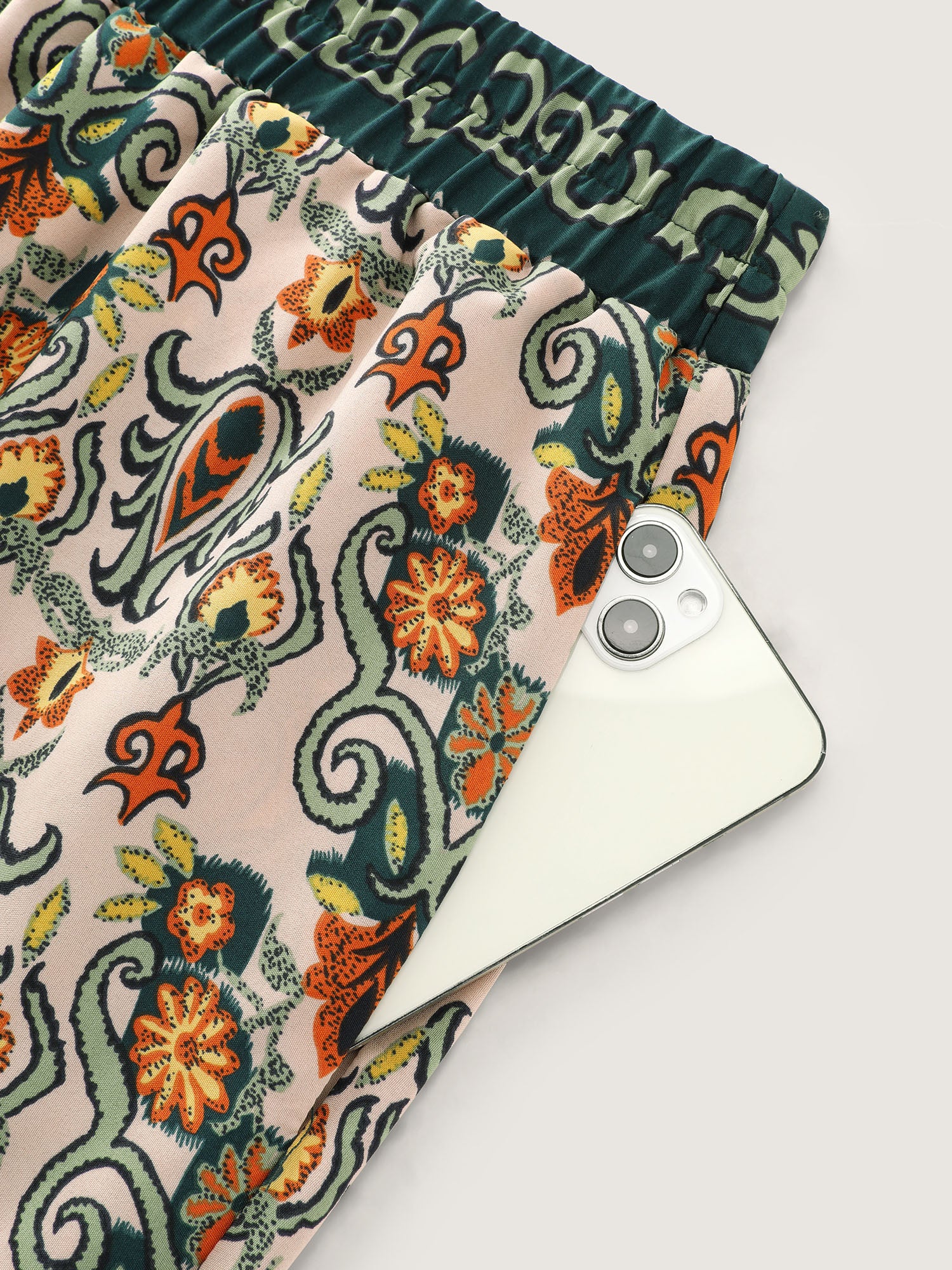 Boho Geometric Print Jogger Pants - Image 6