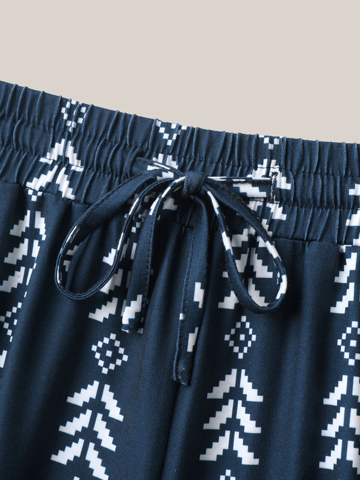 Boho Geometric Print Stretchy Waist Pants - Image 5