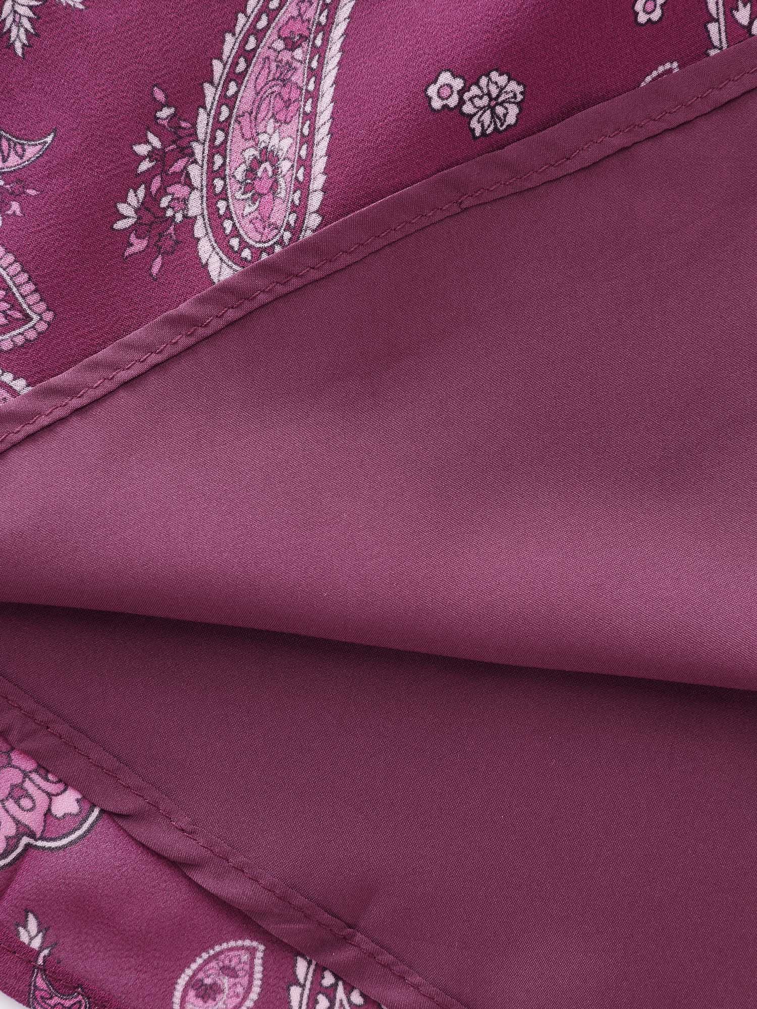 Boho Paisley Print Waist-Tie Maxi Dress - Image 6