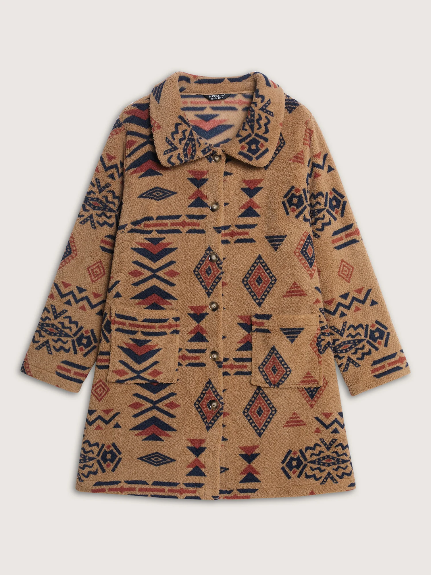 Boho Pattern Button-Down Jacket - Image 8