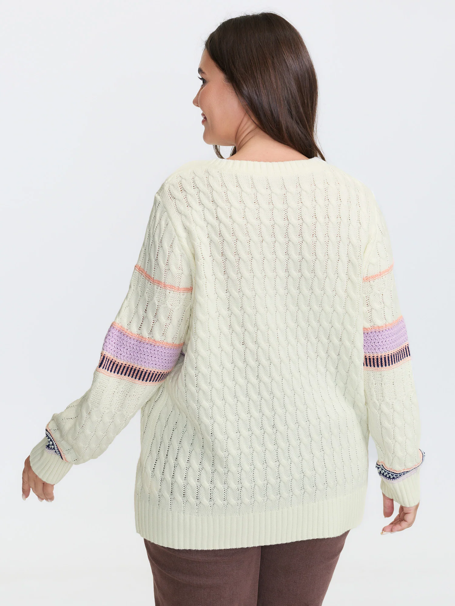 Boho Pattern Jacquard Pullover - Image 4