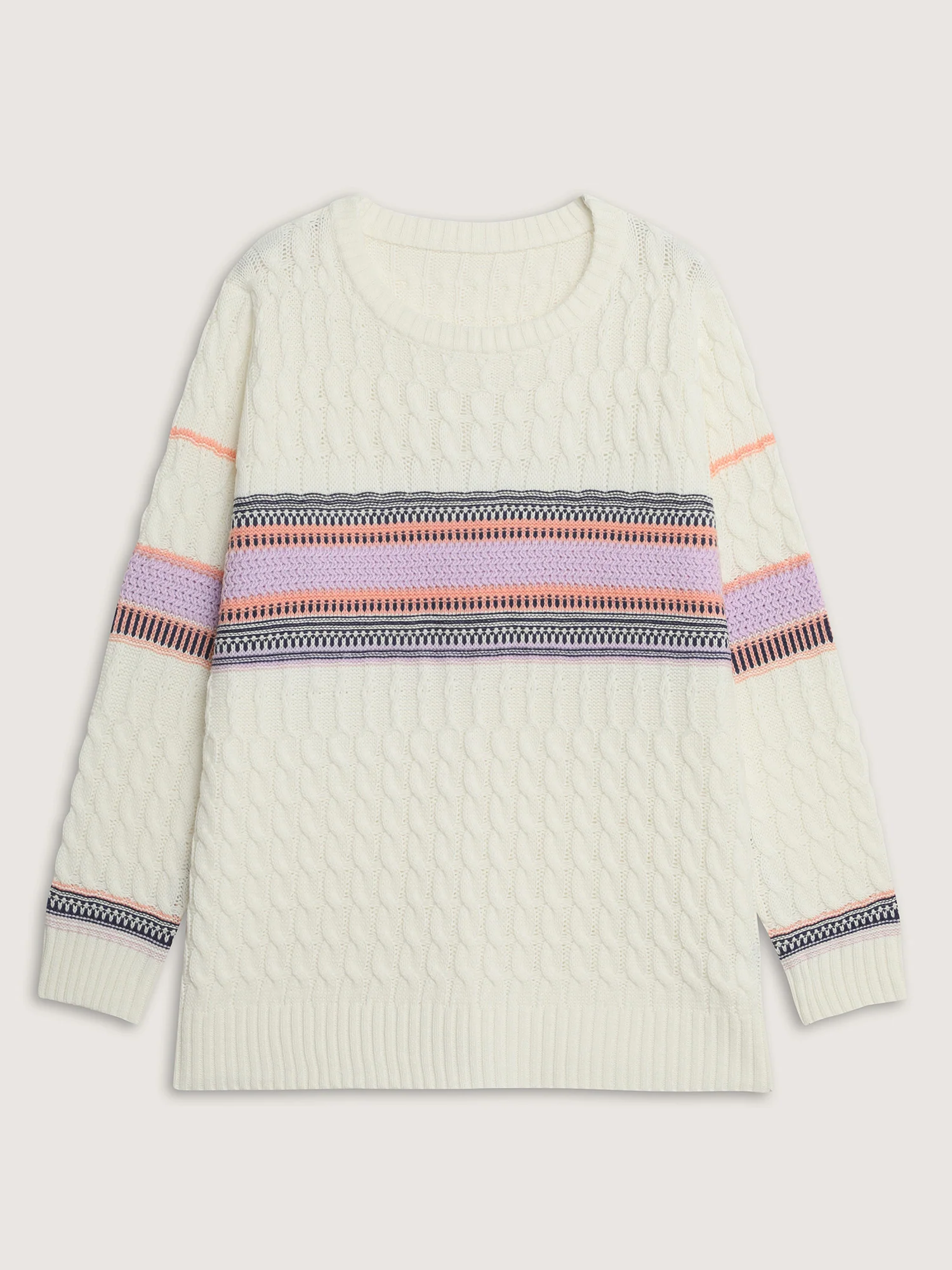 Boho Pattern Jacquard Pullover - Image 7