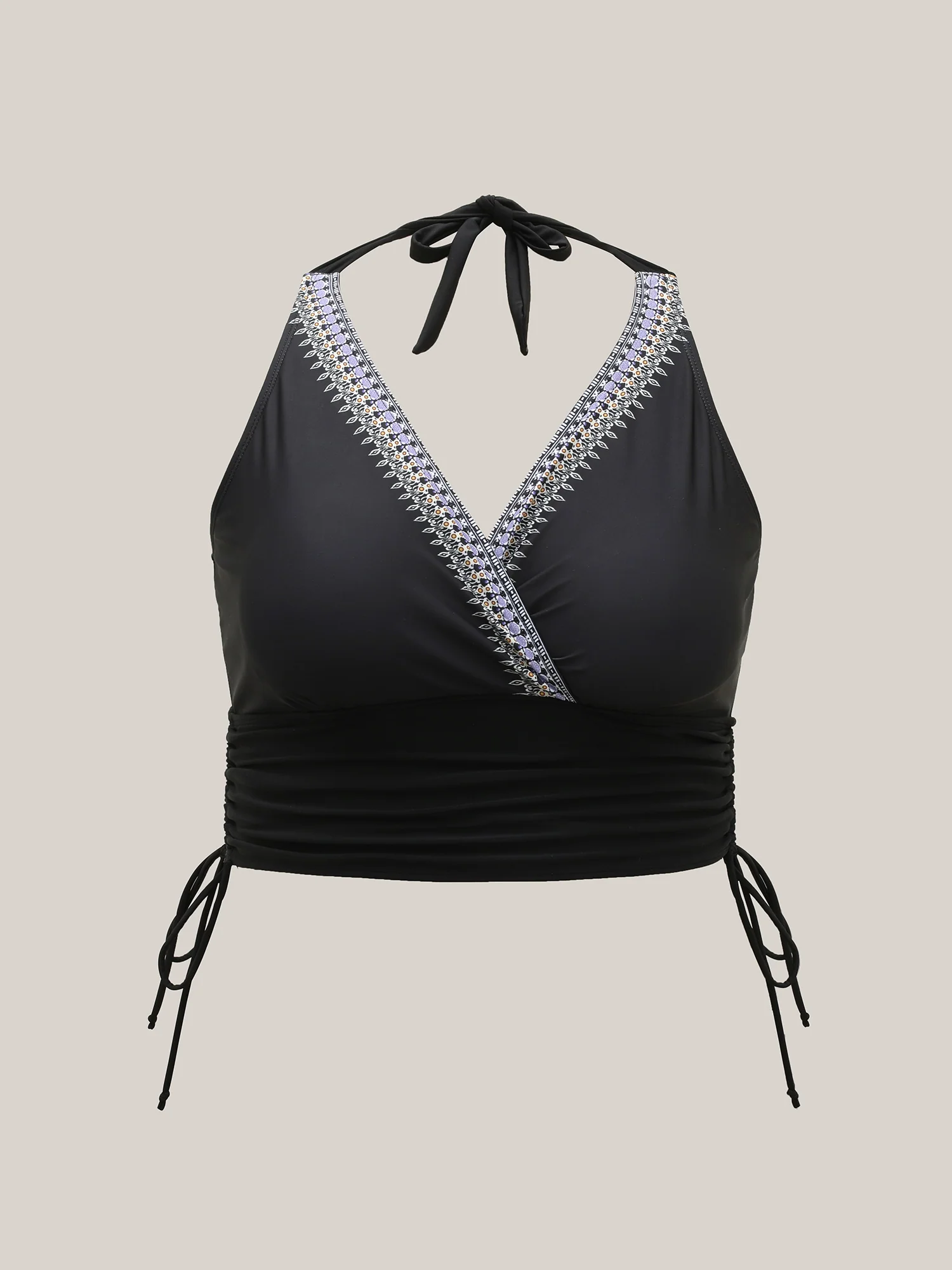 Boho Print Adjustable Drawstrings Swim Tankini - Image 7