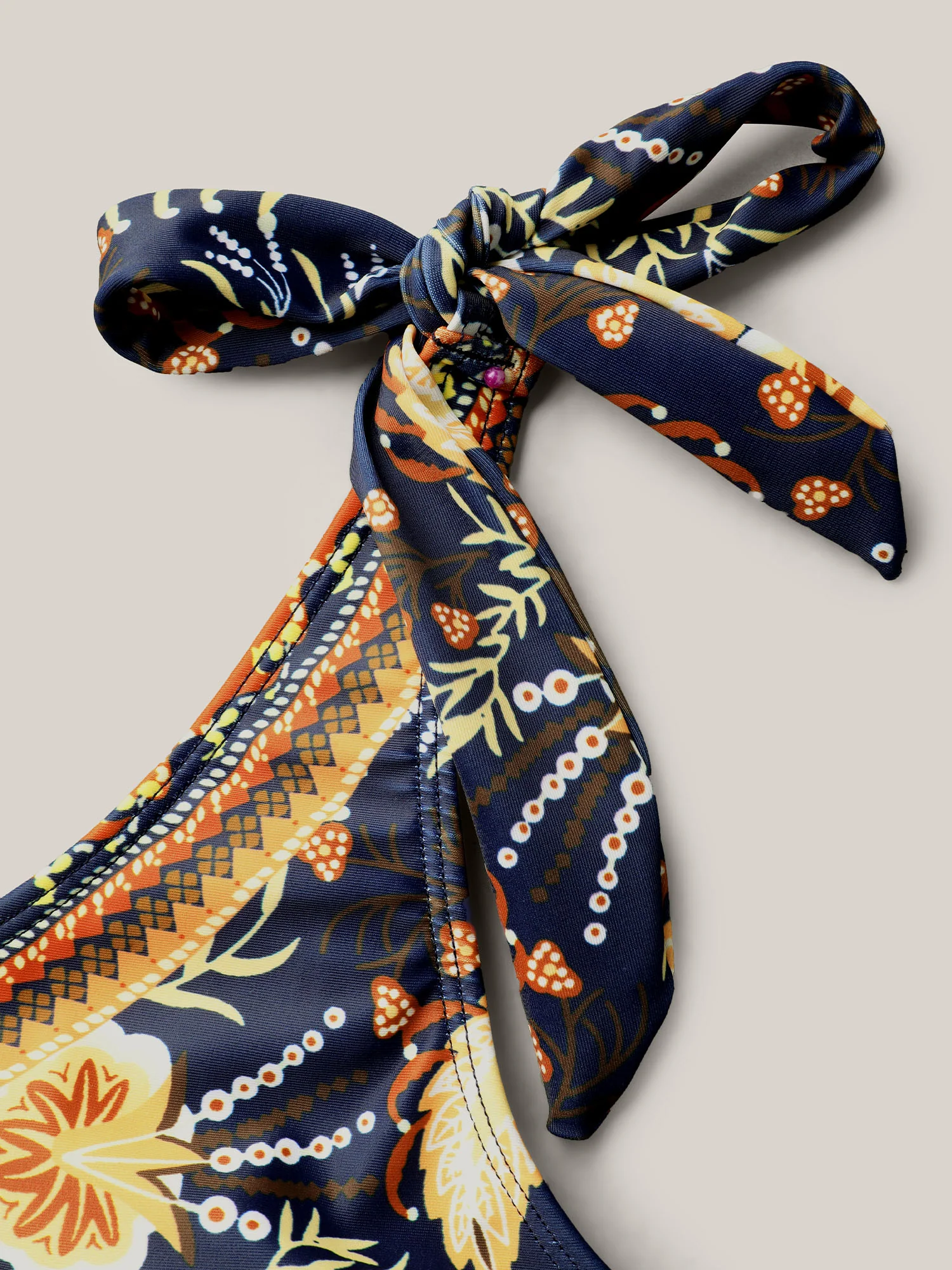 Boho Print Adjustable Tie One-Piece Swimsuit - Image 7