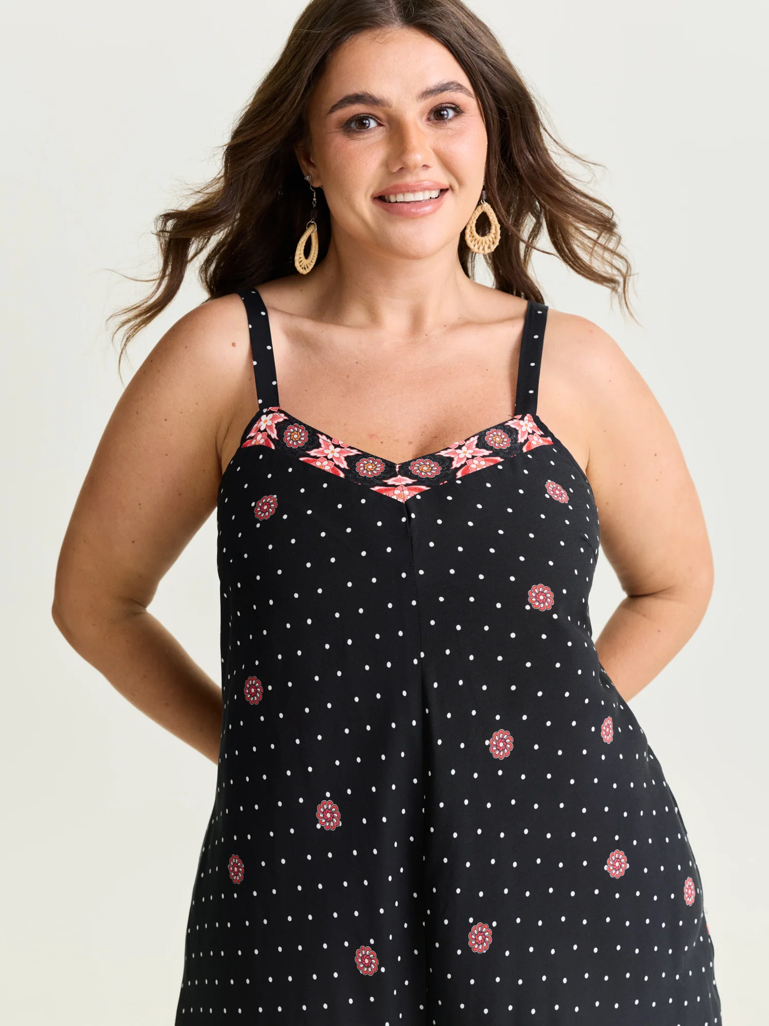Boho Print Asymmetrical Hem Jumpsuit - Image 13