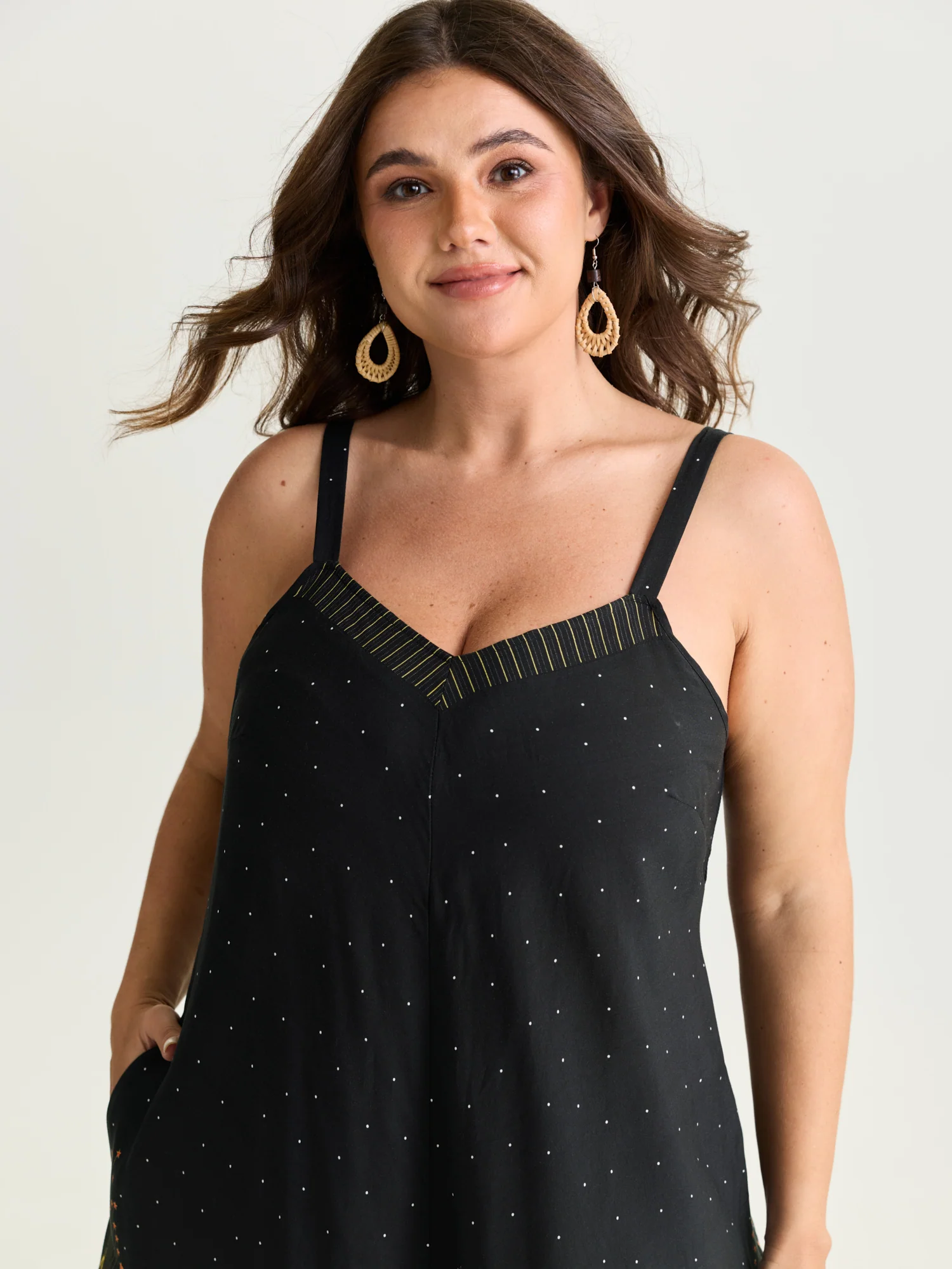 Boho Print Asymmetrical Hem Jumpsuit - Image 9
