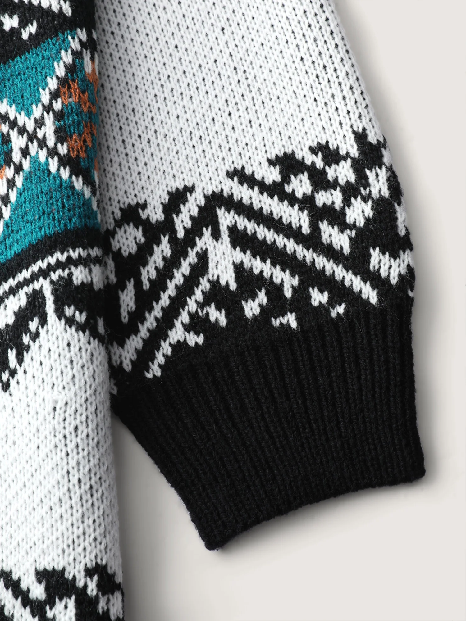 Boho Print Color Contrast Pullover - Image 5