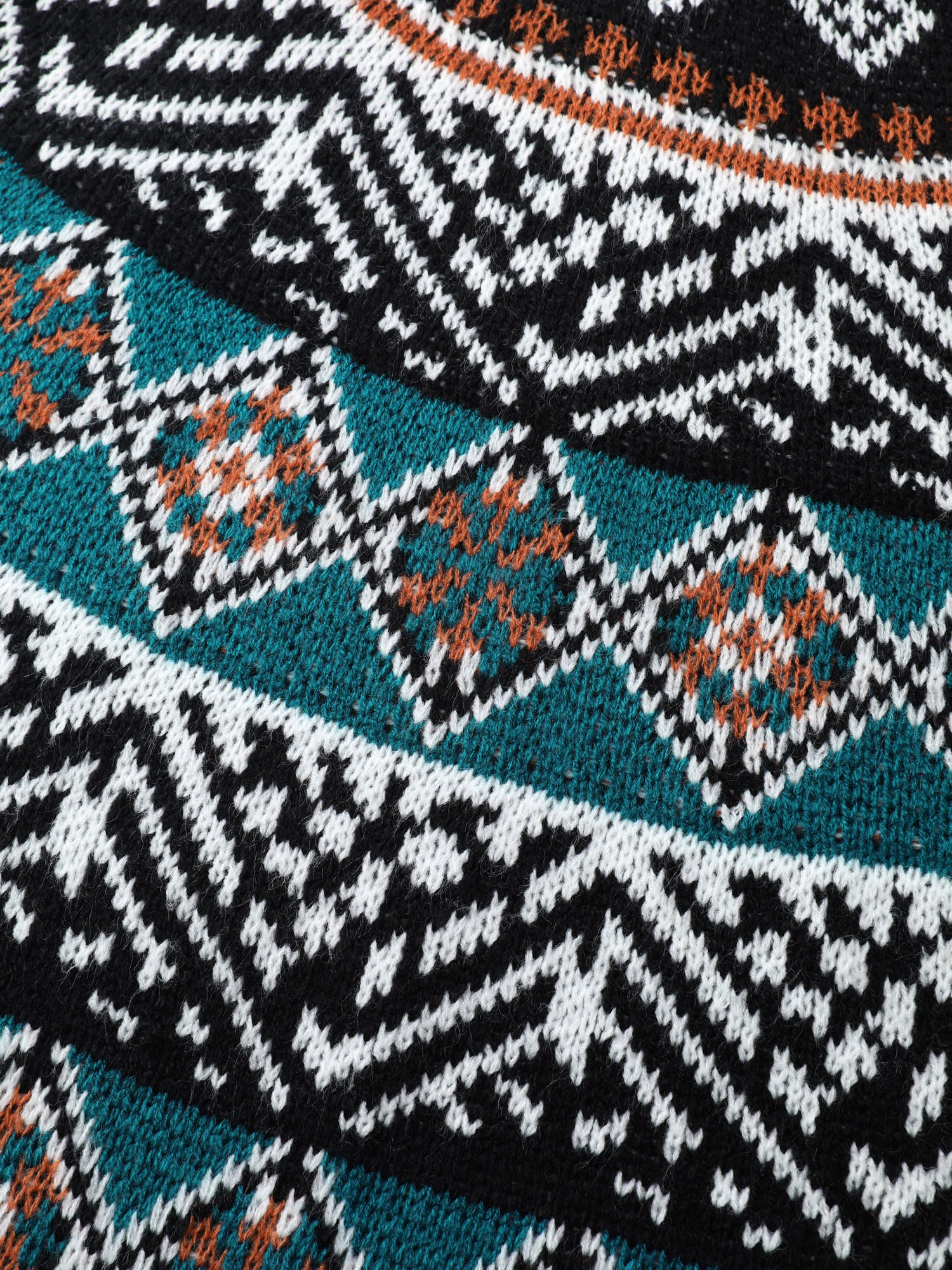 Boho Print Color Contrast Pullover - Image 6
