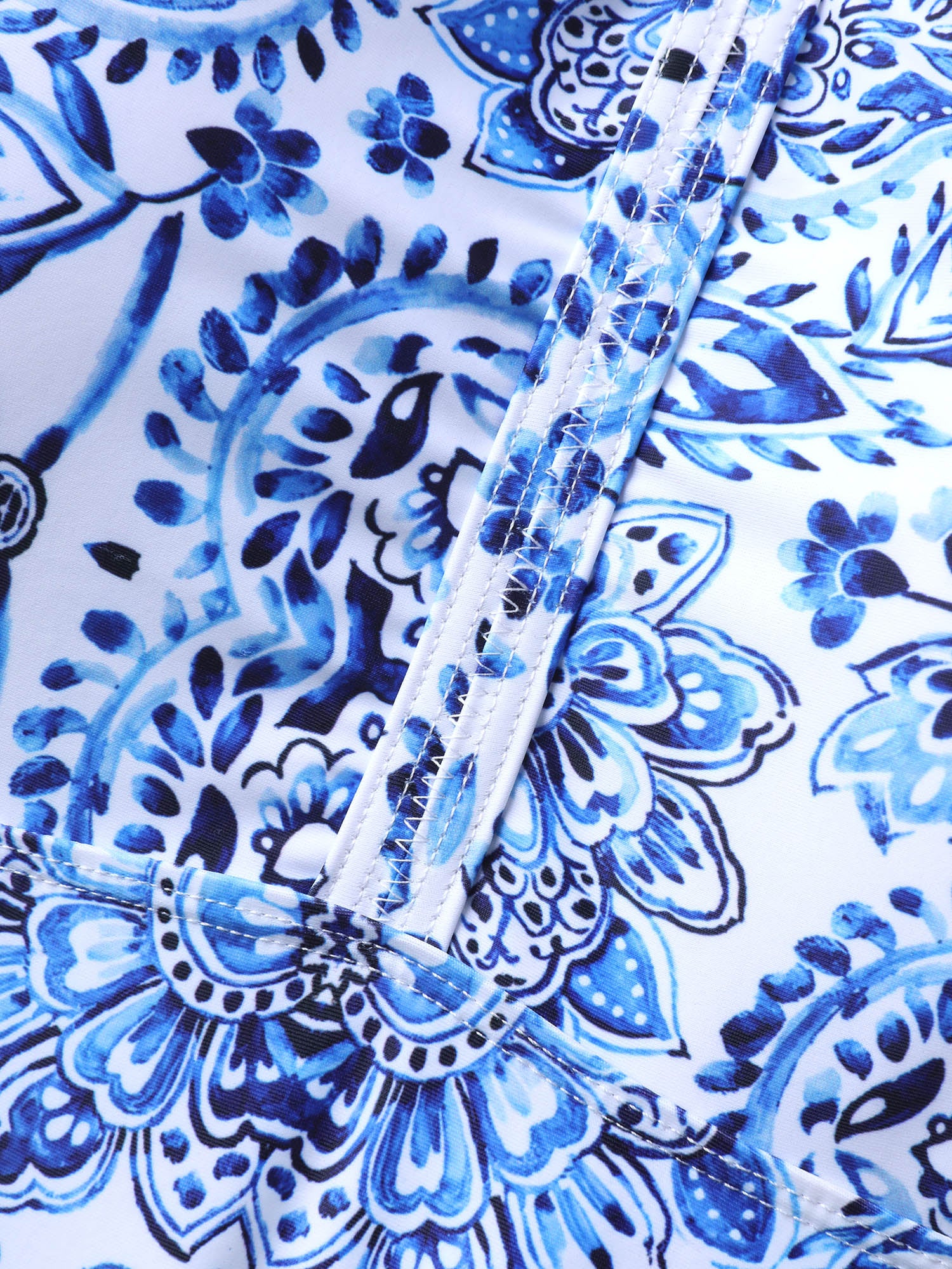 Boho Print Fit and Flare Swim Top - Image 5