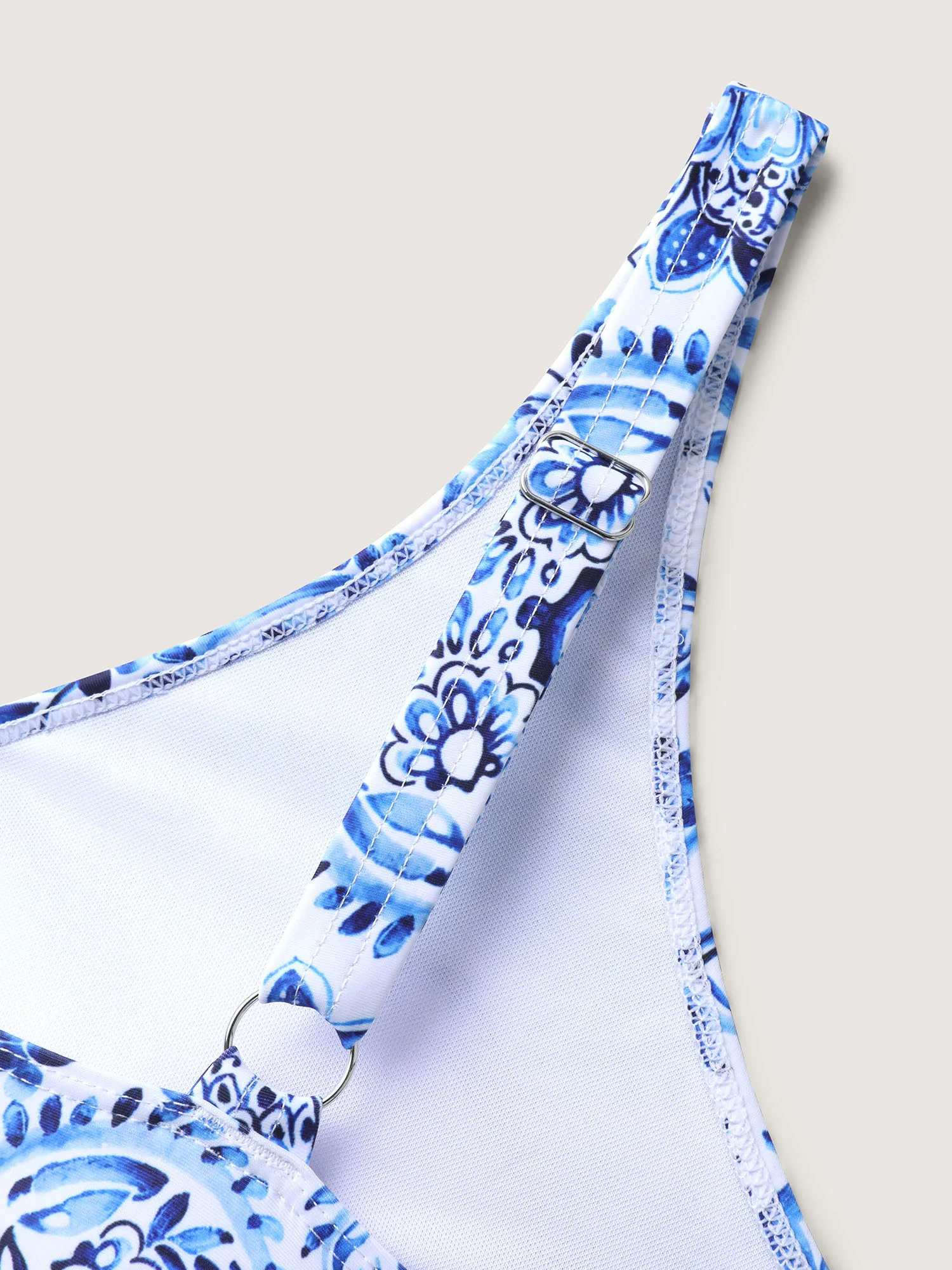 Boho Print Fit and Flare Swim Top - Image 6