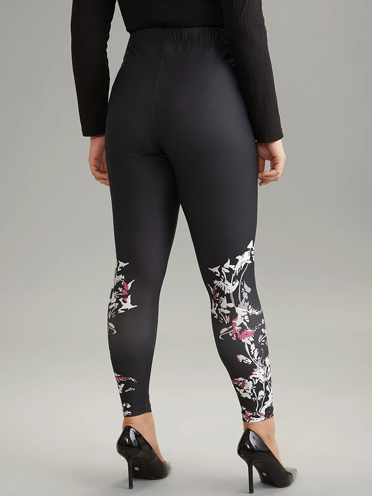Boho Print High Rise Skinny Leggings - Image 2