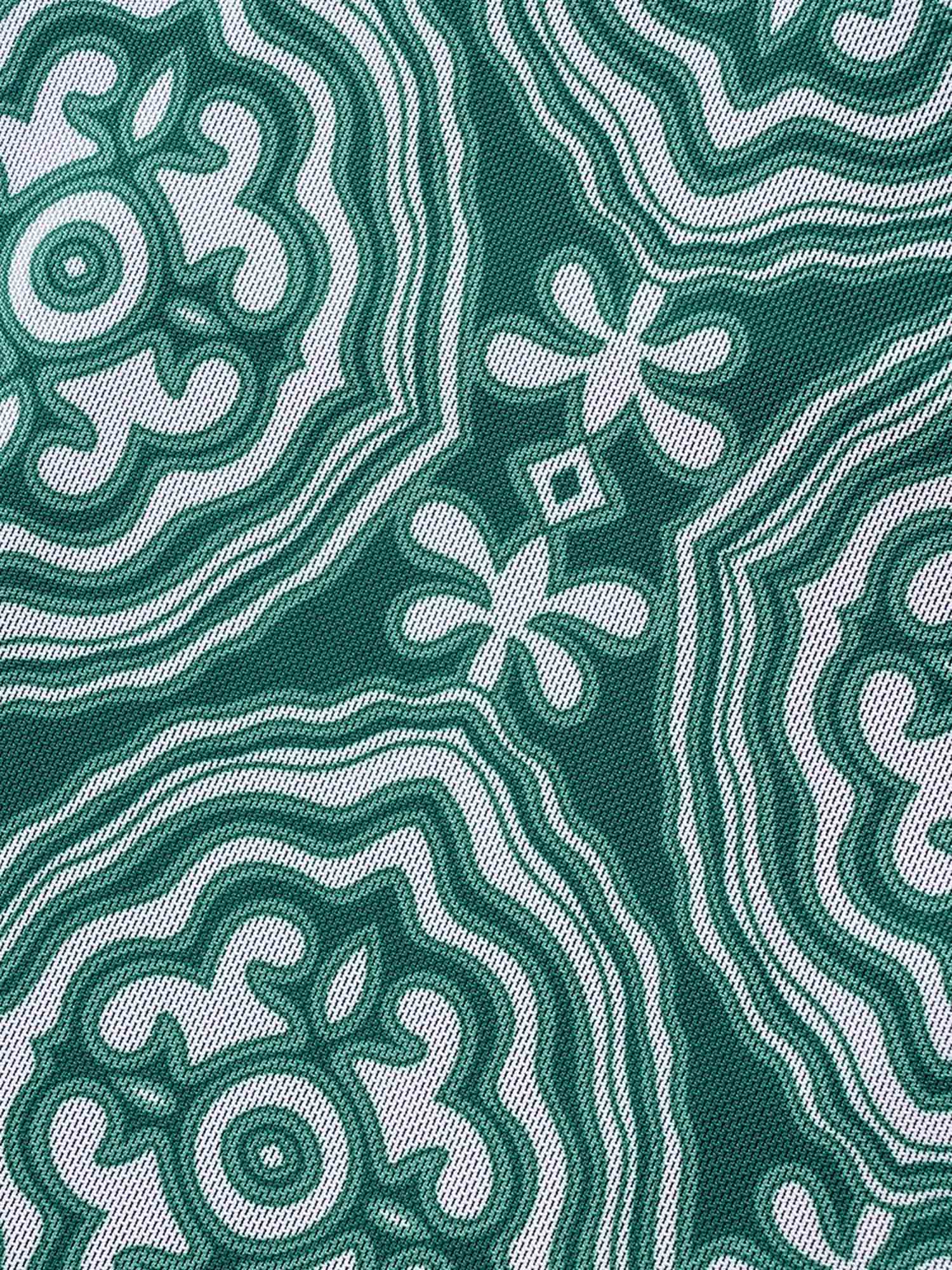 Boho Print Patchwork Tie Knot Gathered Swim Dress - Image 6